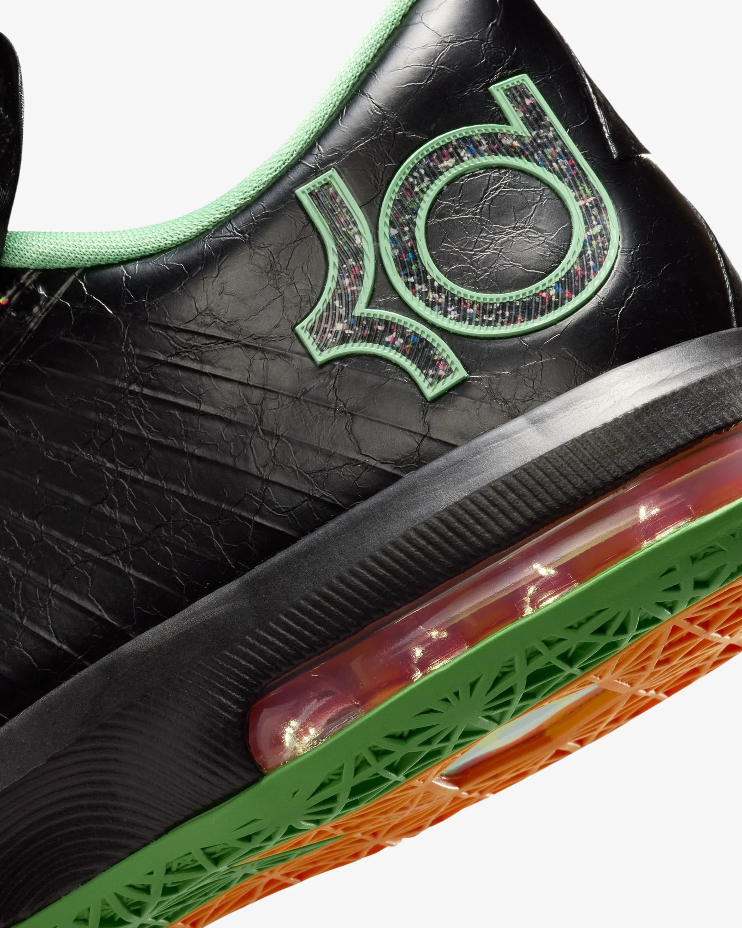 NIKE KD 6 - BLACK / MULTI / COLOR / LIGHTT LUCID GREEN - Image 7