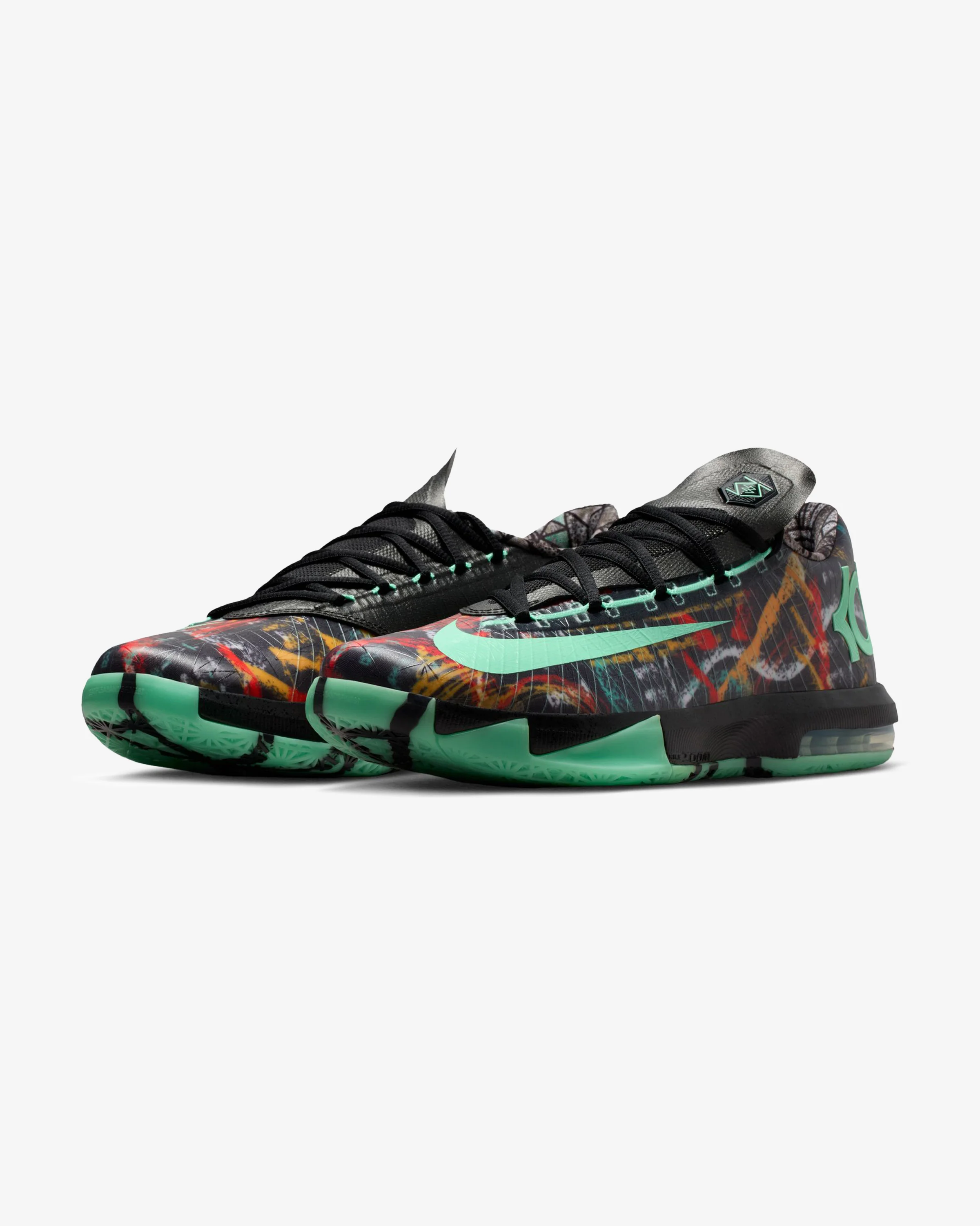 NIKE KD VI - MULTI-COLOR/ GREEN GLOW