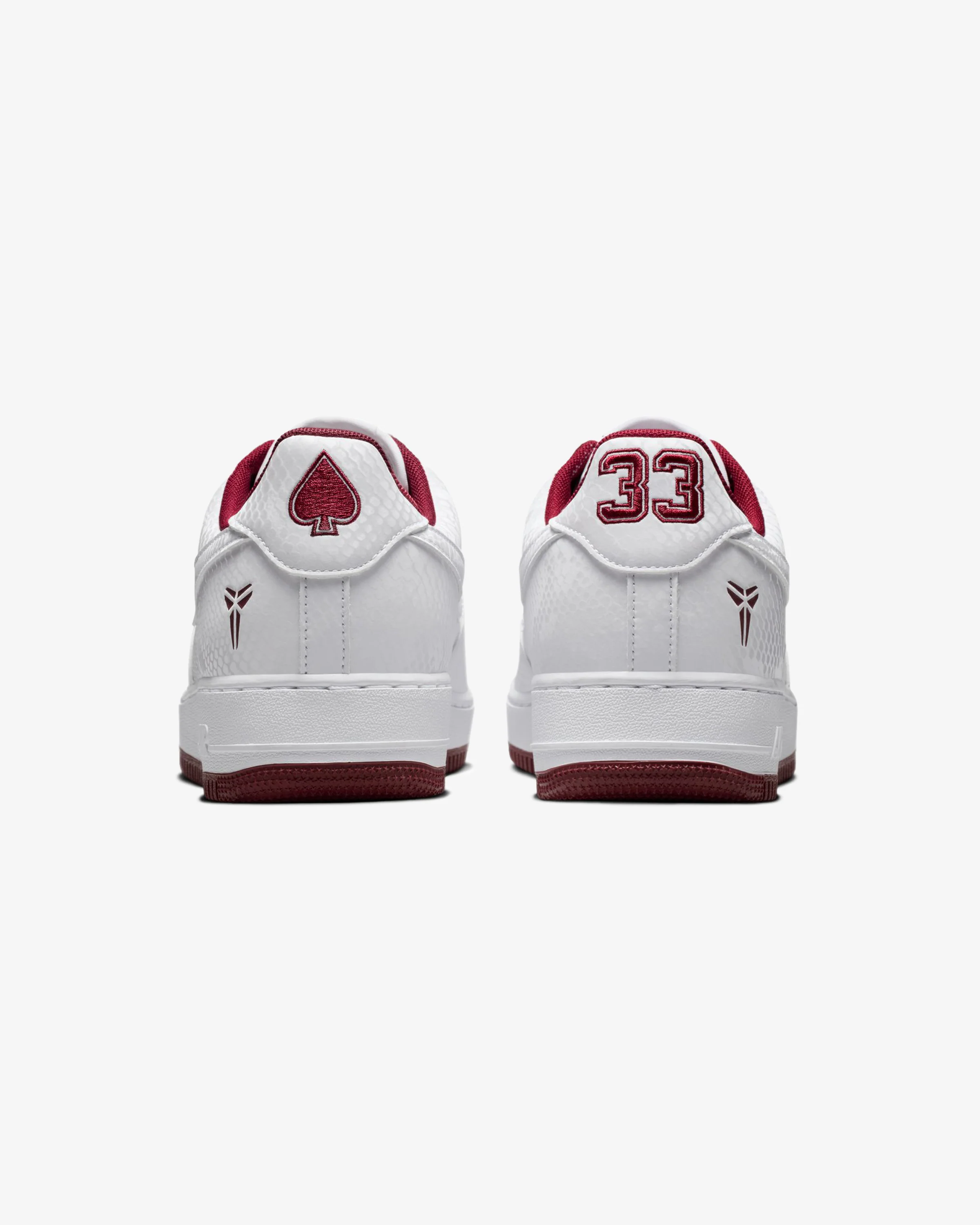 NIKE KOBE AIR FORCE 1 LOW - WHITE/ TEAM RED - Image 3