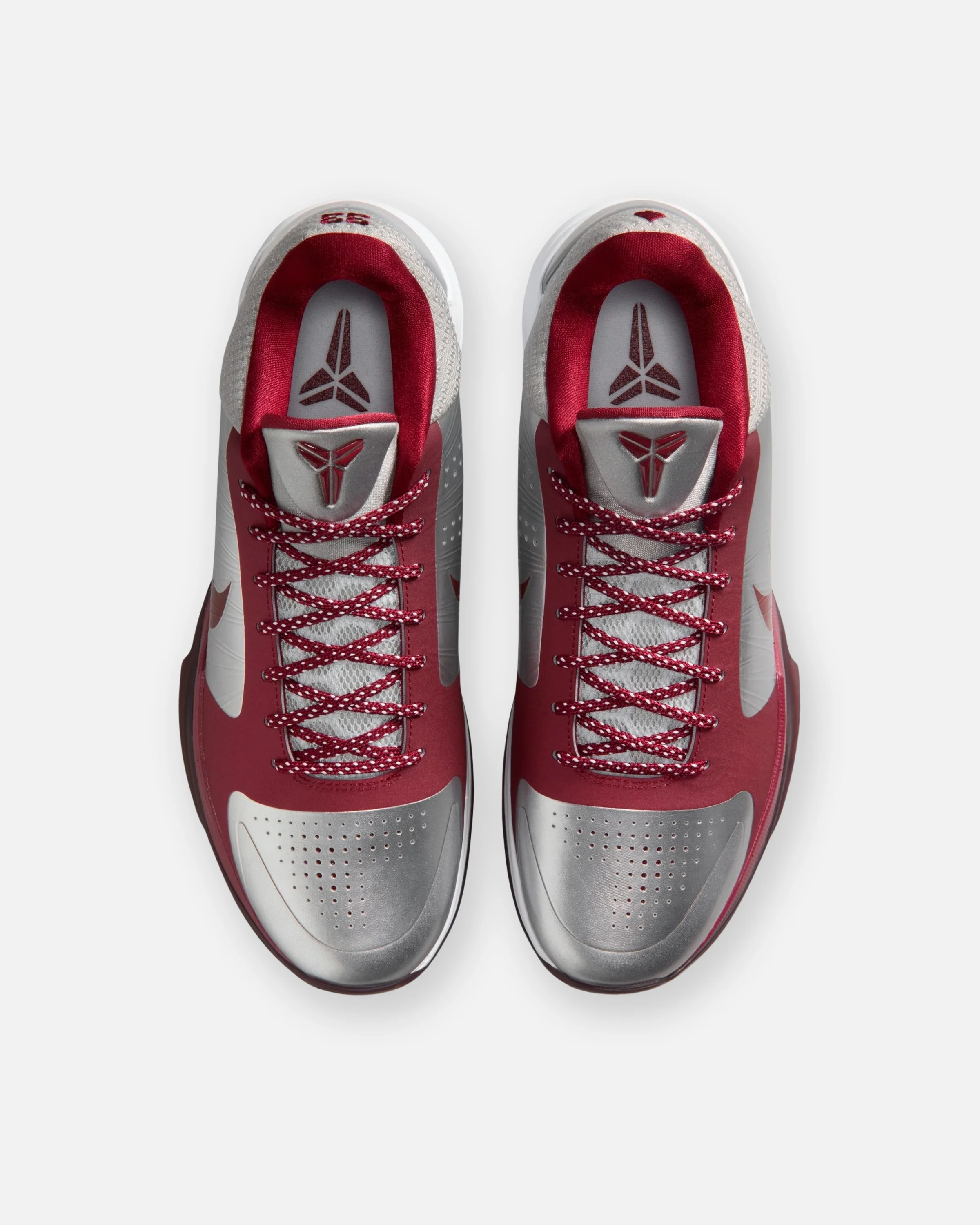 NIKE KOBE V PROTRO - METALLICSILVER/ TEAMRED/ WHITE - Image 5