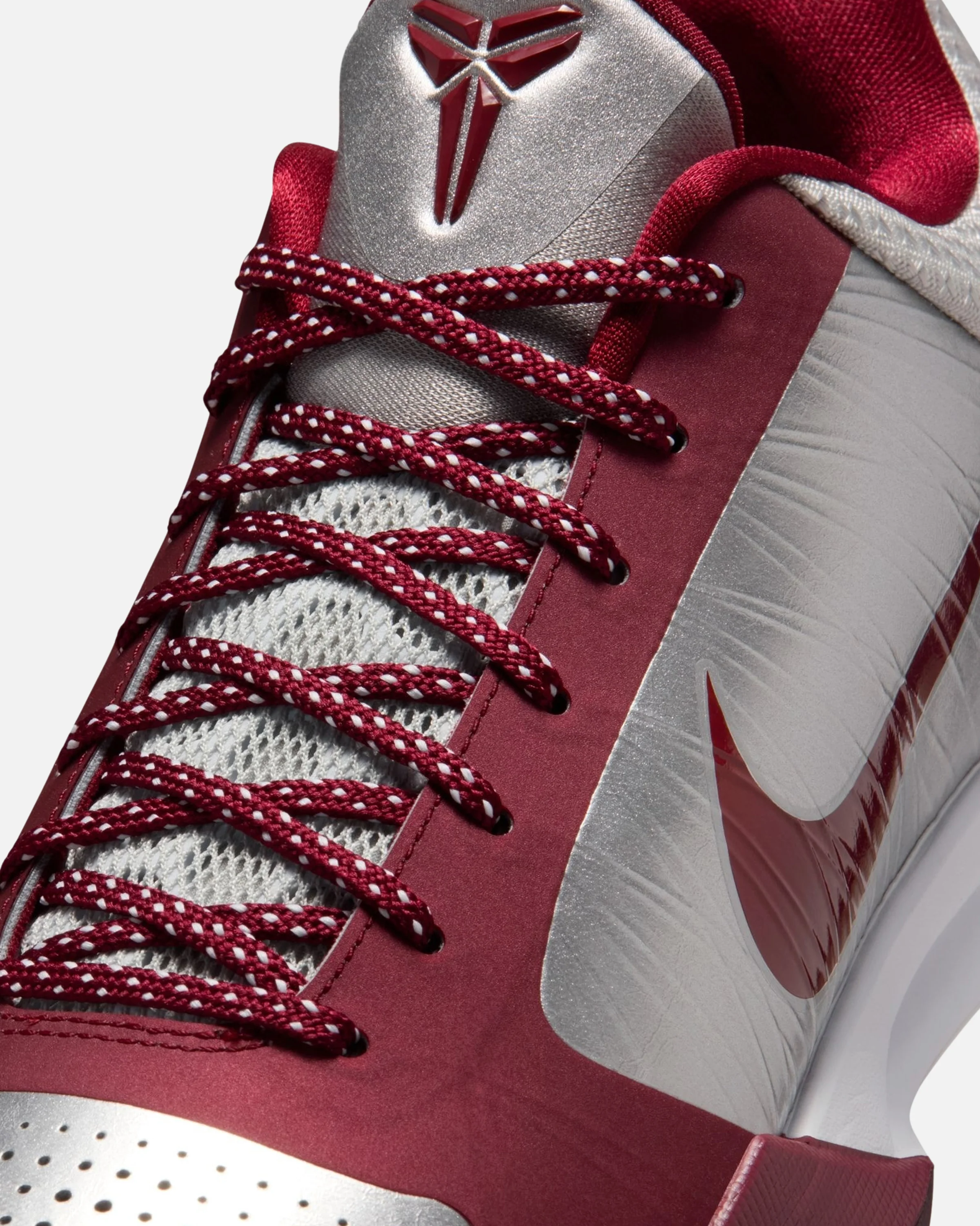 NIKE KOBE V PROTRO - METALLICSILVER/ TEAMRED/ WHITE - Image 7