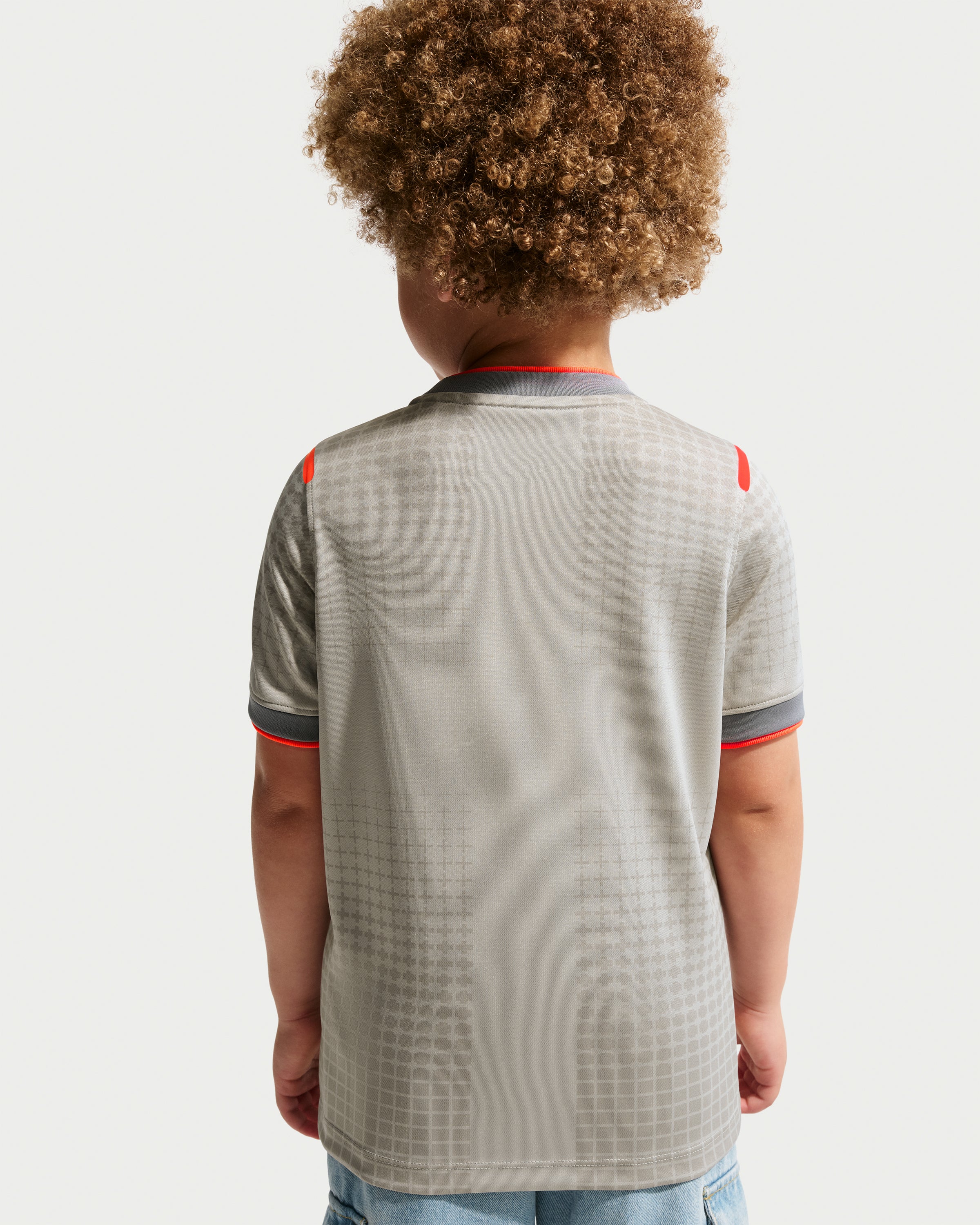 NIKE LITTLE KIDS X PALACE ENG PREMATCH JERSEY - PEWTER GREY - Image 2