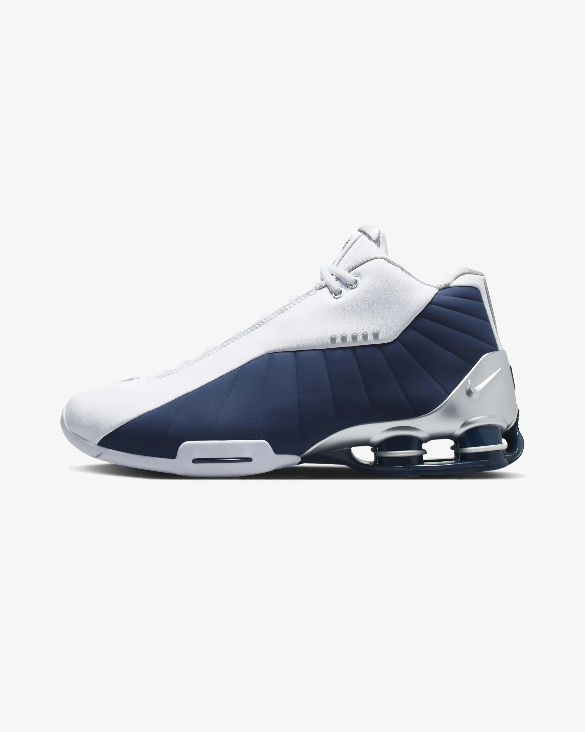 NIKE SHOX BB4 - WHITE/ MIDNIGHT NAVY - Image 2