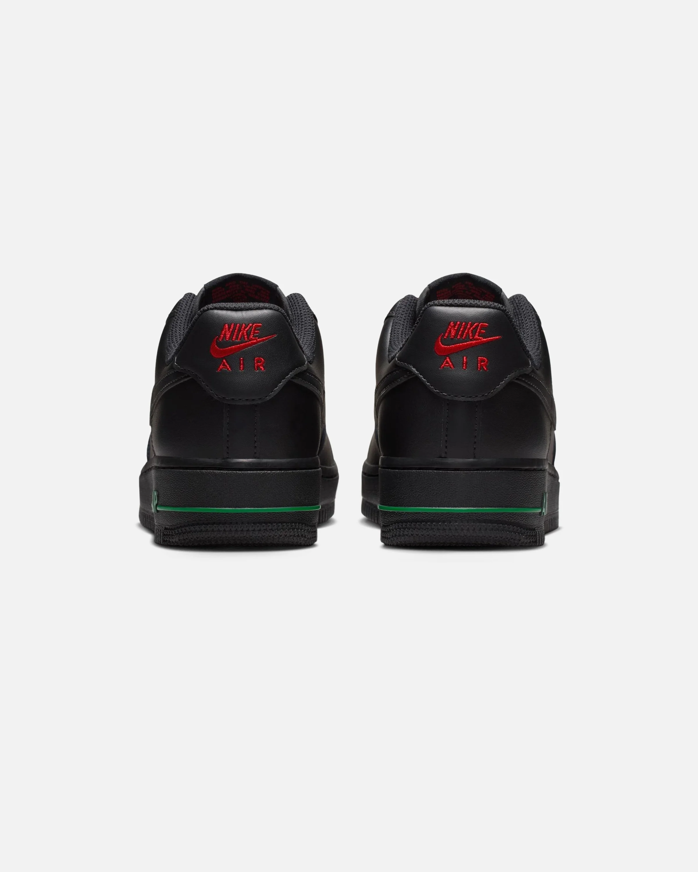 NIKE WMNS AIR FORCE 1 '07 SE - BLACK/ SPORT RED/ PINE GREEN - Image 2