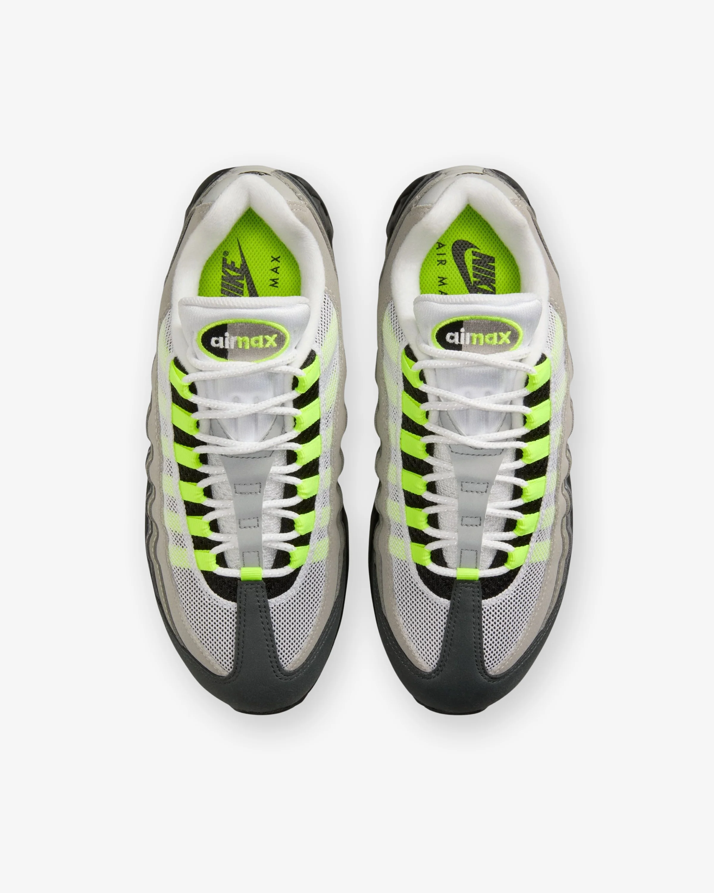 NIKE WMNS AIR MAX 95 "BIG BUBBLE" - BLACK/ NEON YELLOW - Image 4