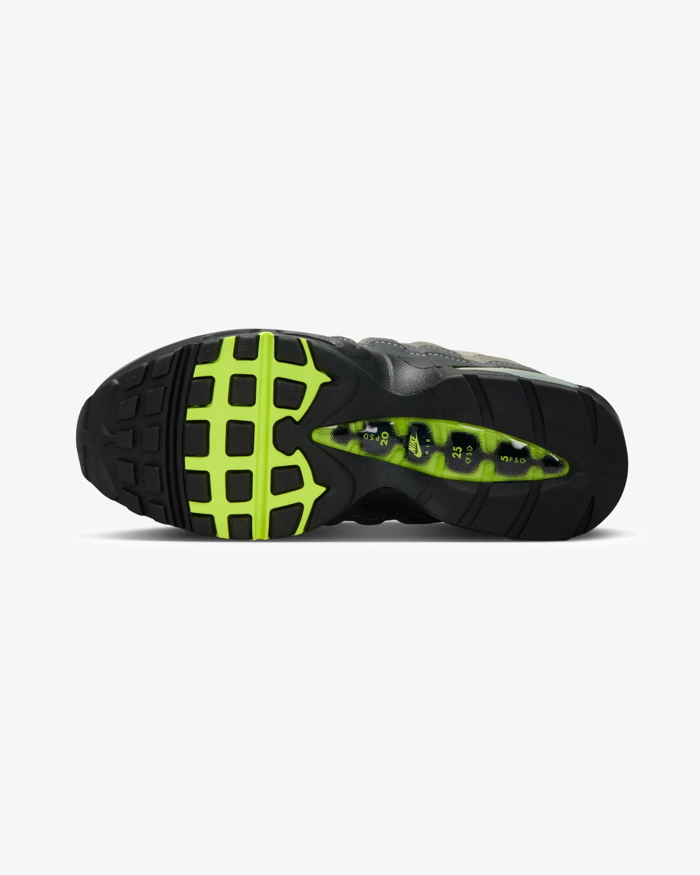 NIKE WMNS AIR MAX 95 "BIG BUBBLE" - BLACK/ NEON YELLOW - Image 5