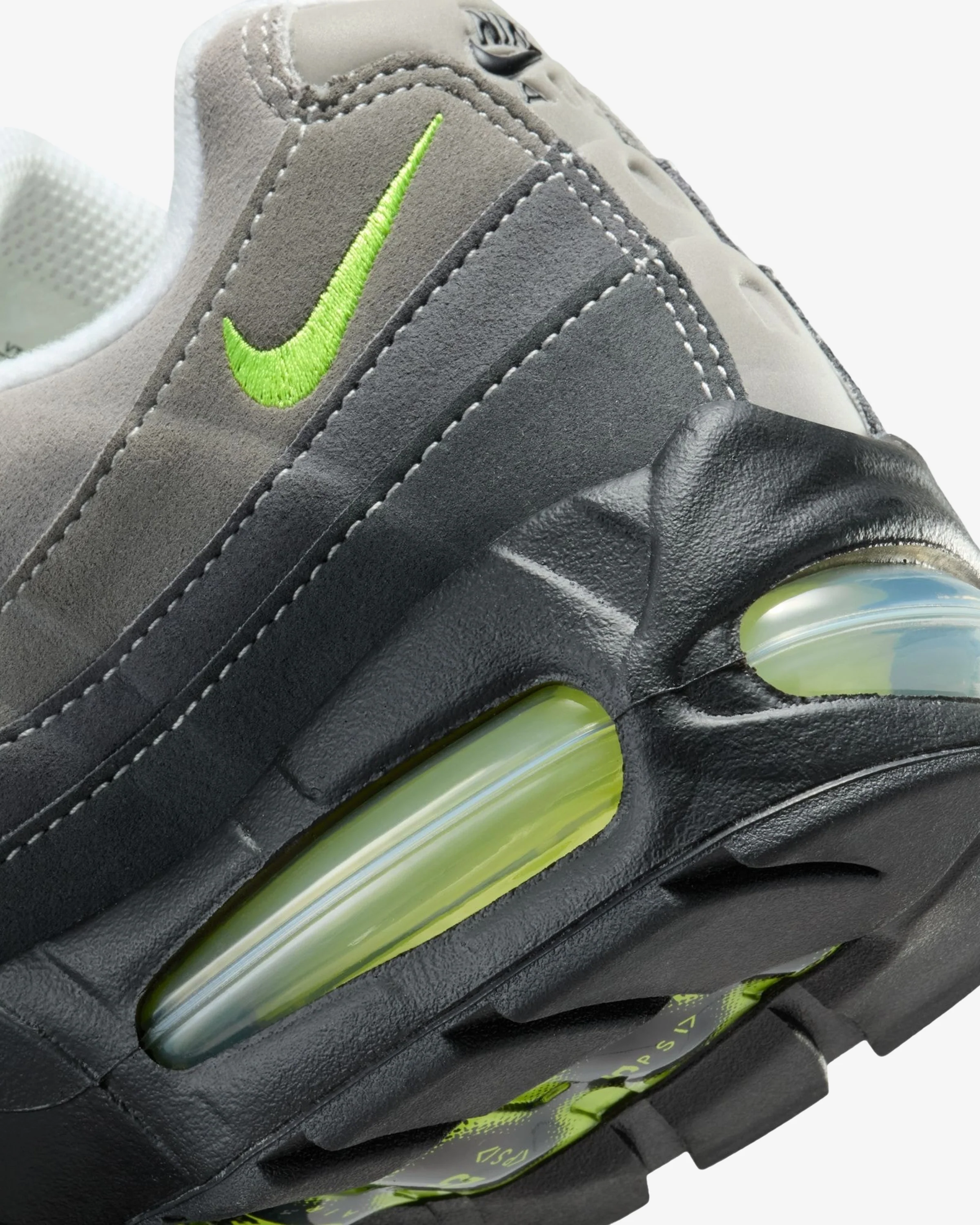 NIKE WMNS AIR MAX 95 "BIG BUBBLE" - BLACK/ NEON YELLOW - Image 7