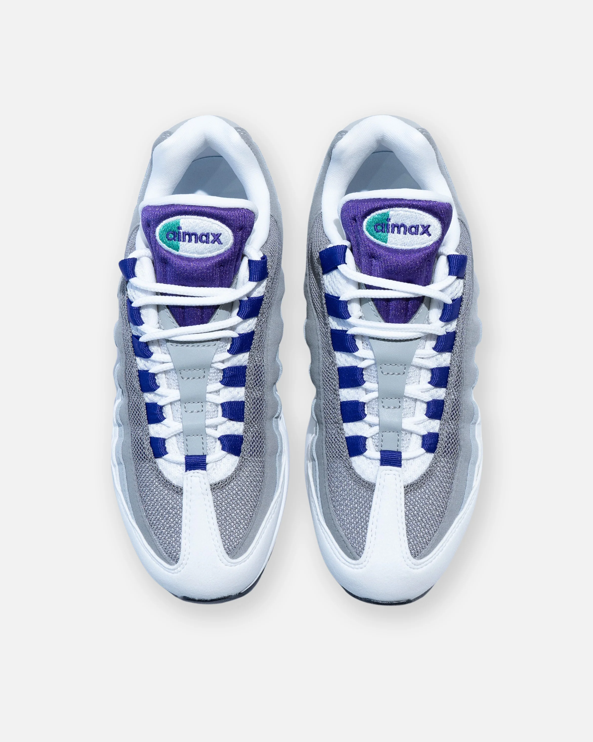 NIKE WMNS AIR MAX 95 OG - WHITE/ COURTPURPLE/ EMERALDGREEN - Image 4