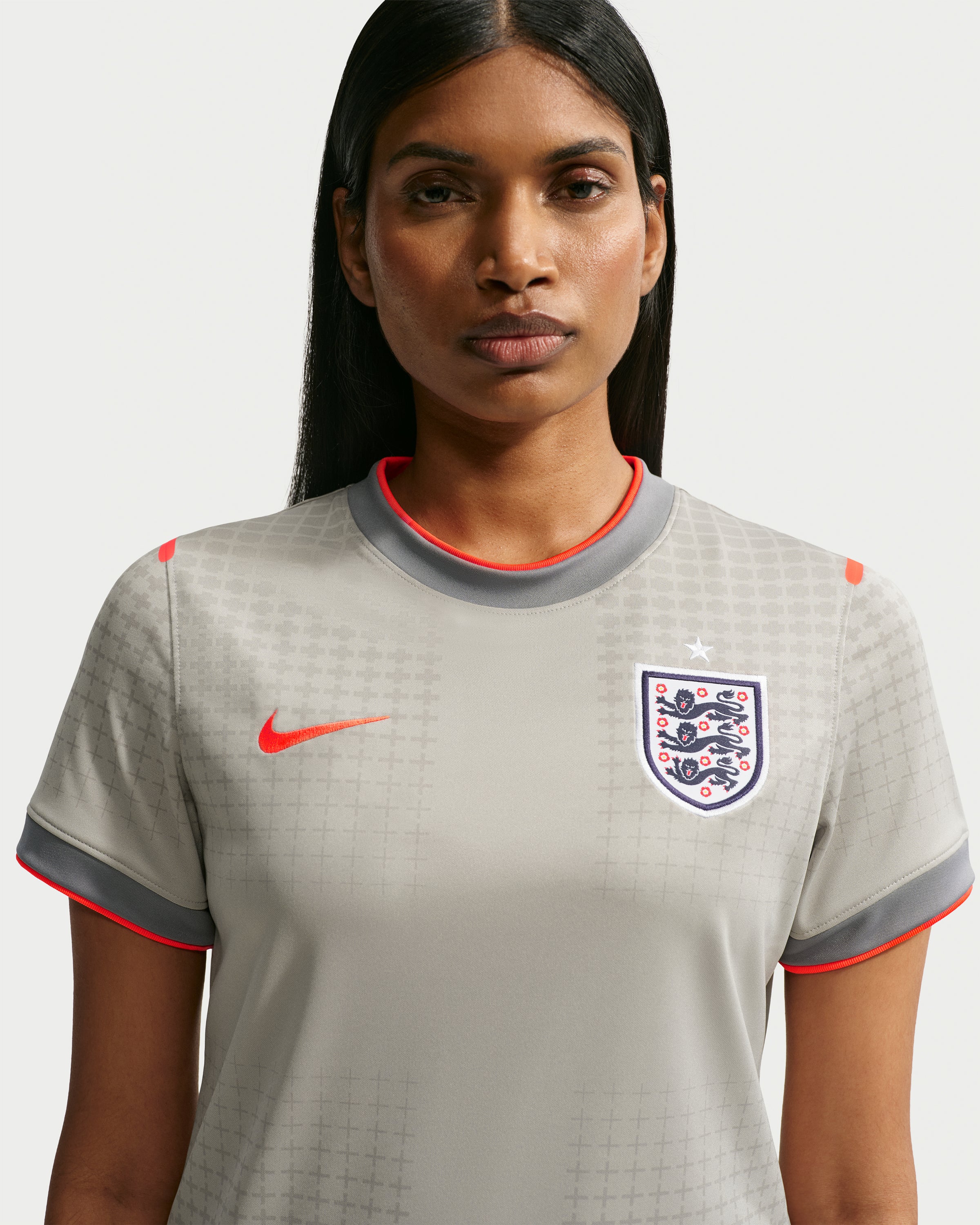 NIKE WMNS X PALACE ENG PREMATCH JERSEY - PEWTER GREY - Image 3