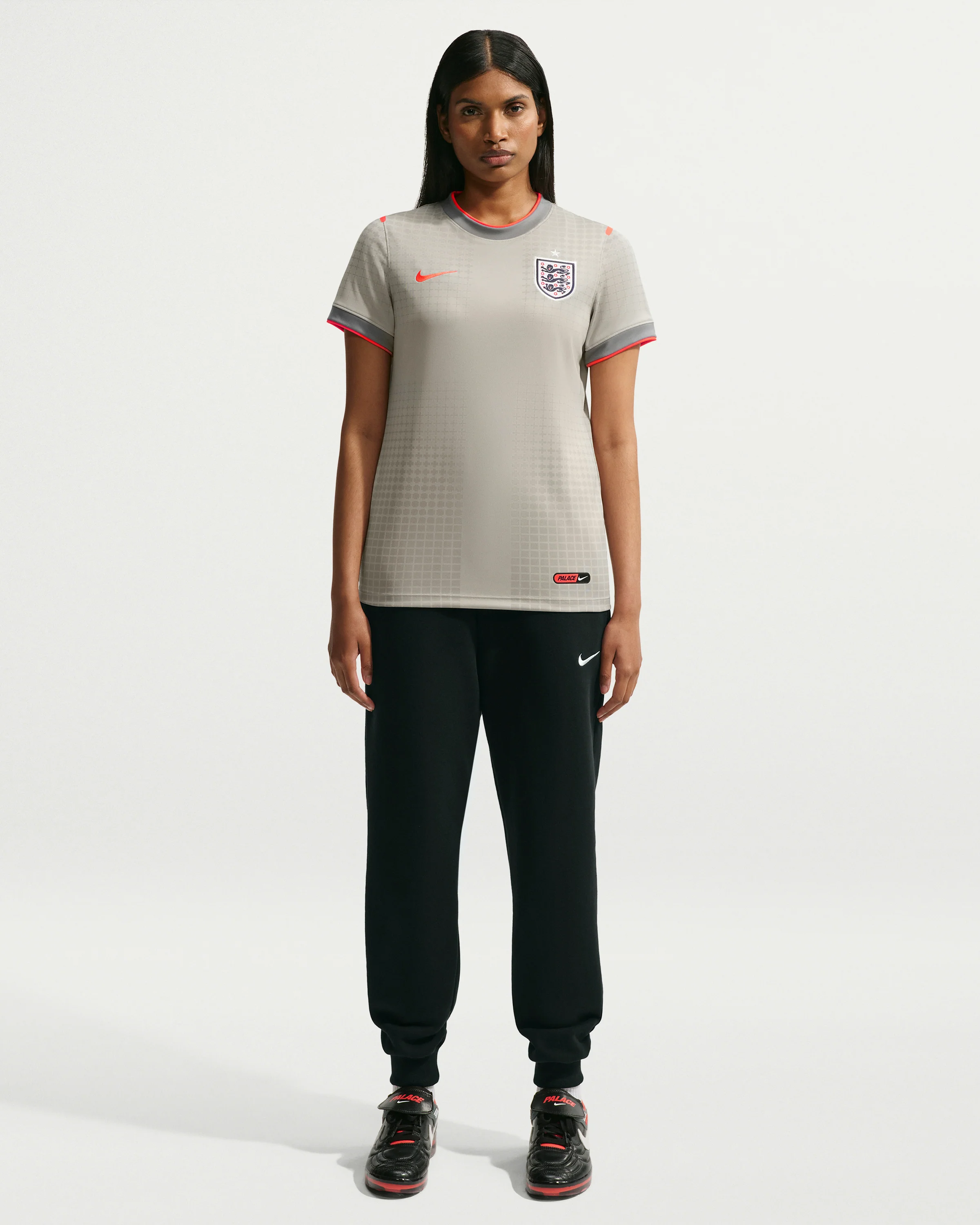 NIKE WMNS X PALACE ENG PREMATCH JERSEY - PEWTER GREY - Image 4