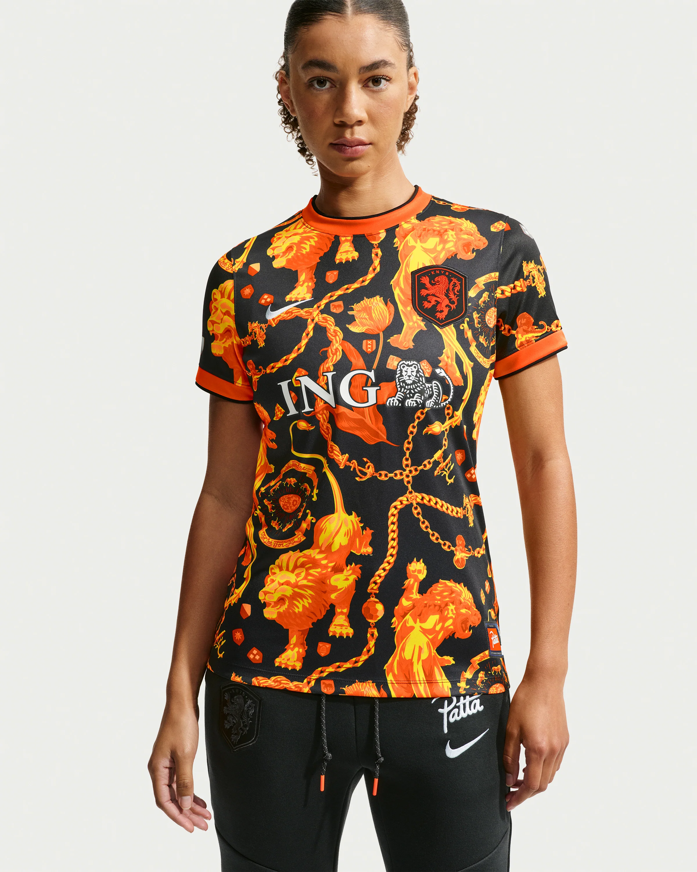 NIKE WMNS X PATTA NL PRE-MATCH JERSEY- METALLIC SILVER