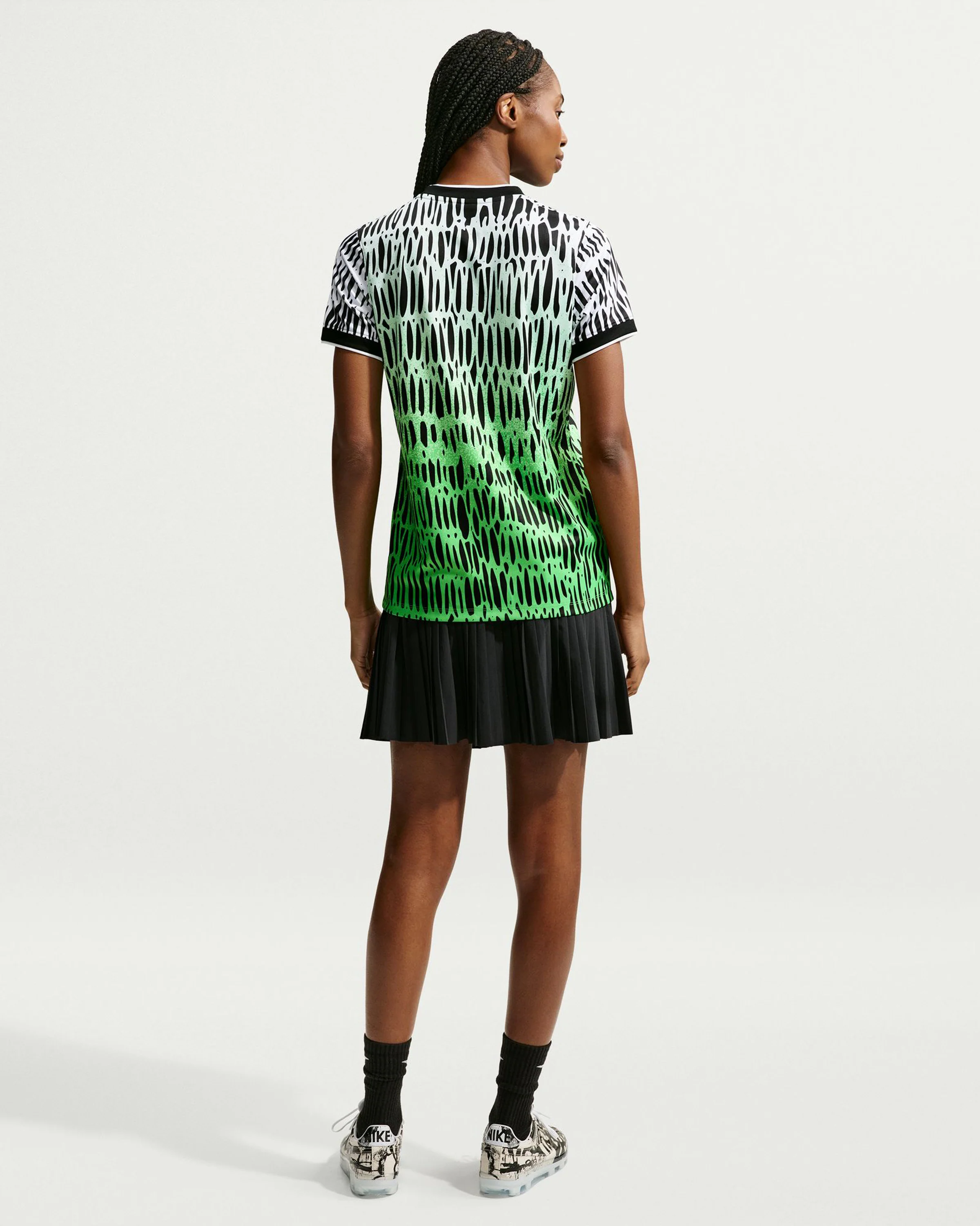 NIKE WMNS X SLAWN NG PREMATCH JERSEY - BLACK/ WHITE - Image 3