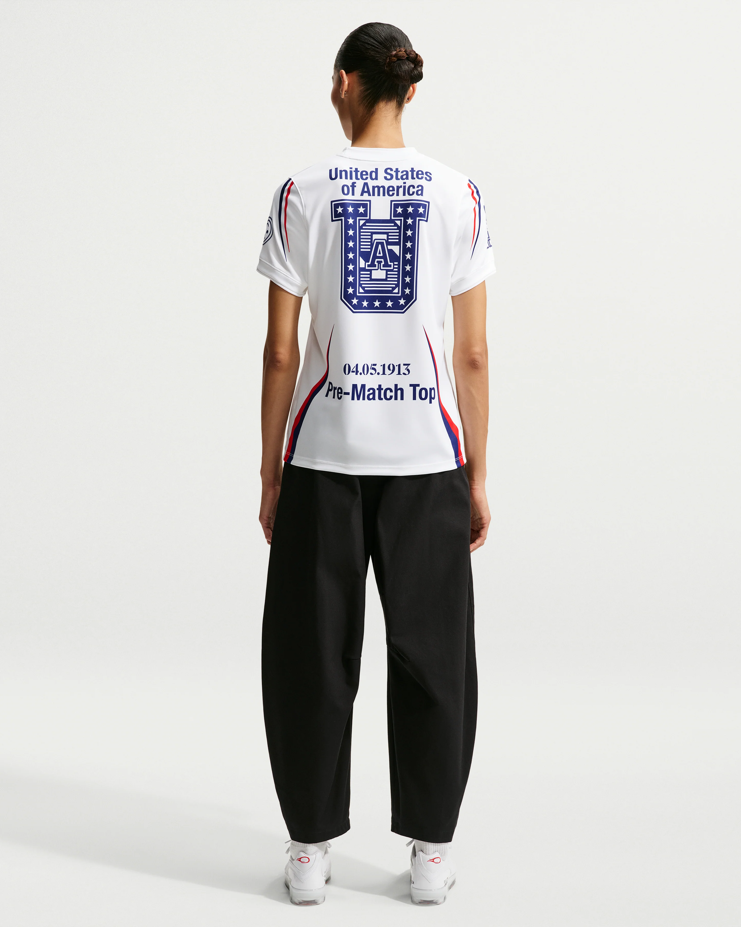 NIKE WMNS X VAA USA PREMATCH JERSEY - WHITE - Image 6