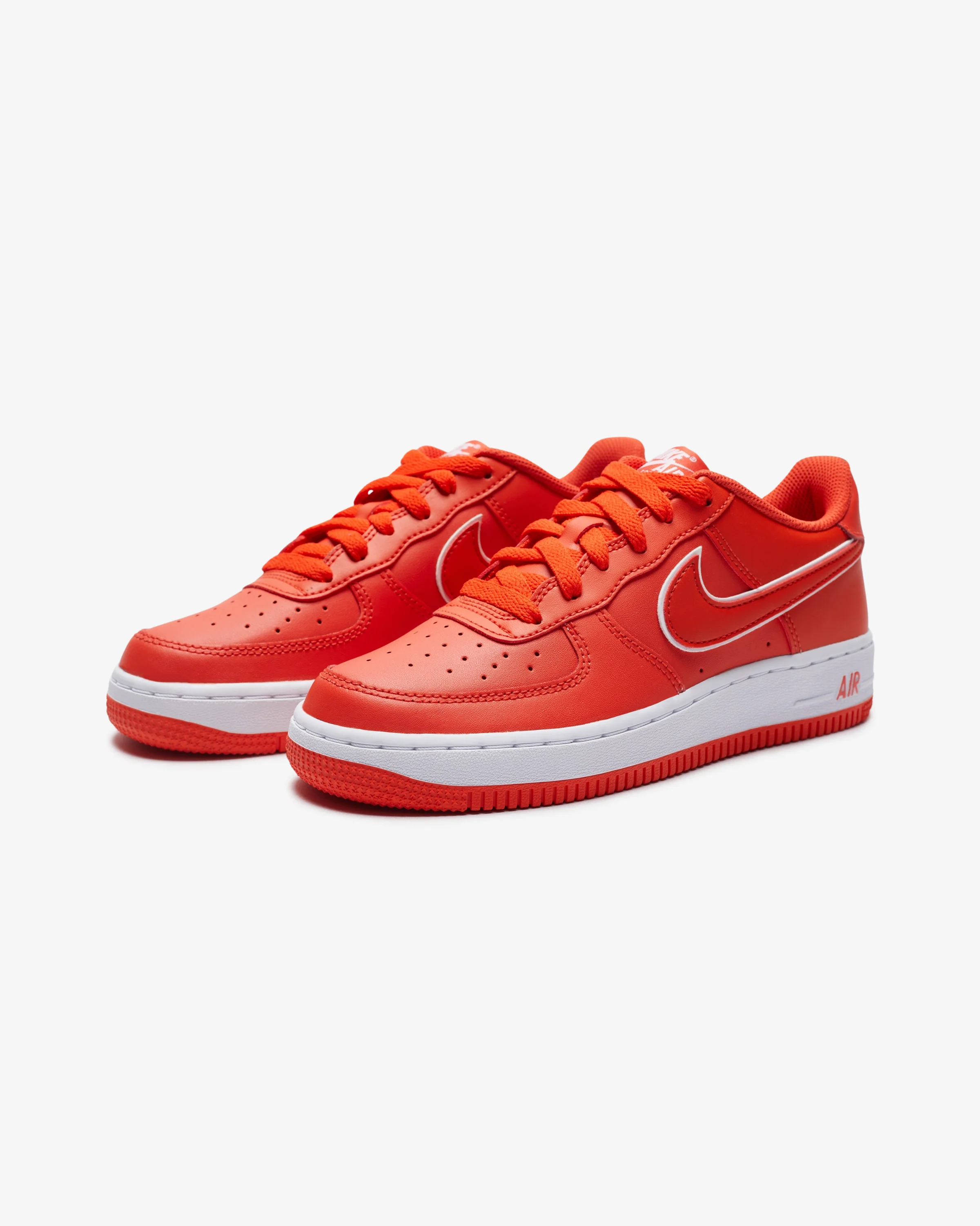 NIKE GS AIR FORCE 1 - PICANTERED/ WHITE