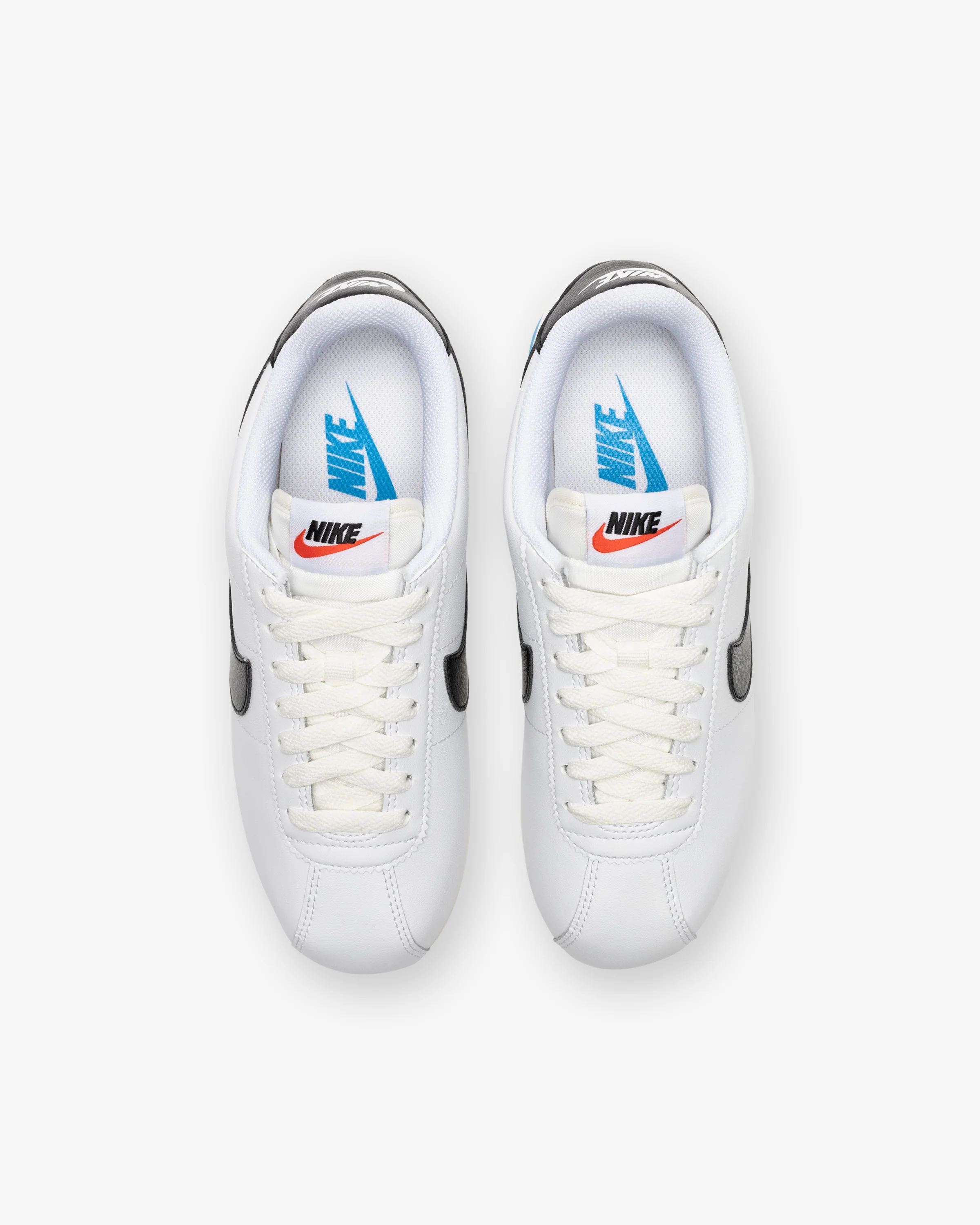 NIKE WOMEN'S CORTEZ - WHITE/ BLACK/ LTPHOTOBLUE - Image 4