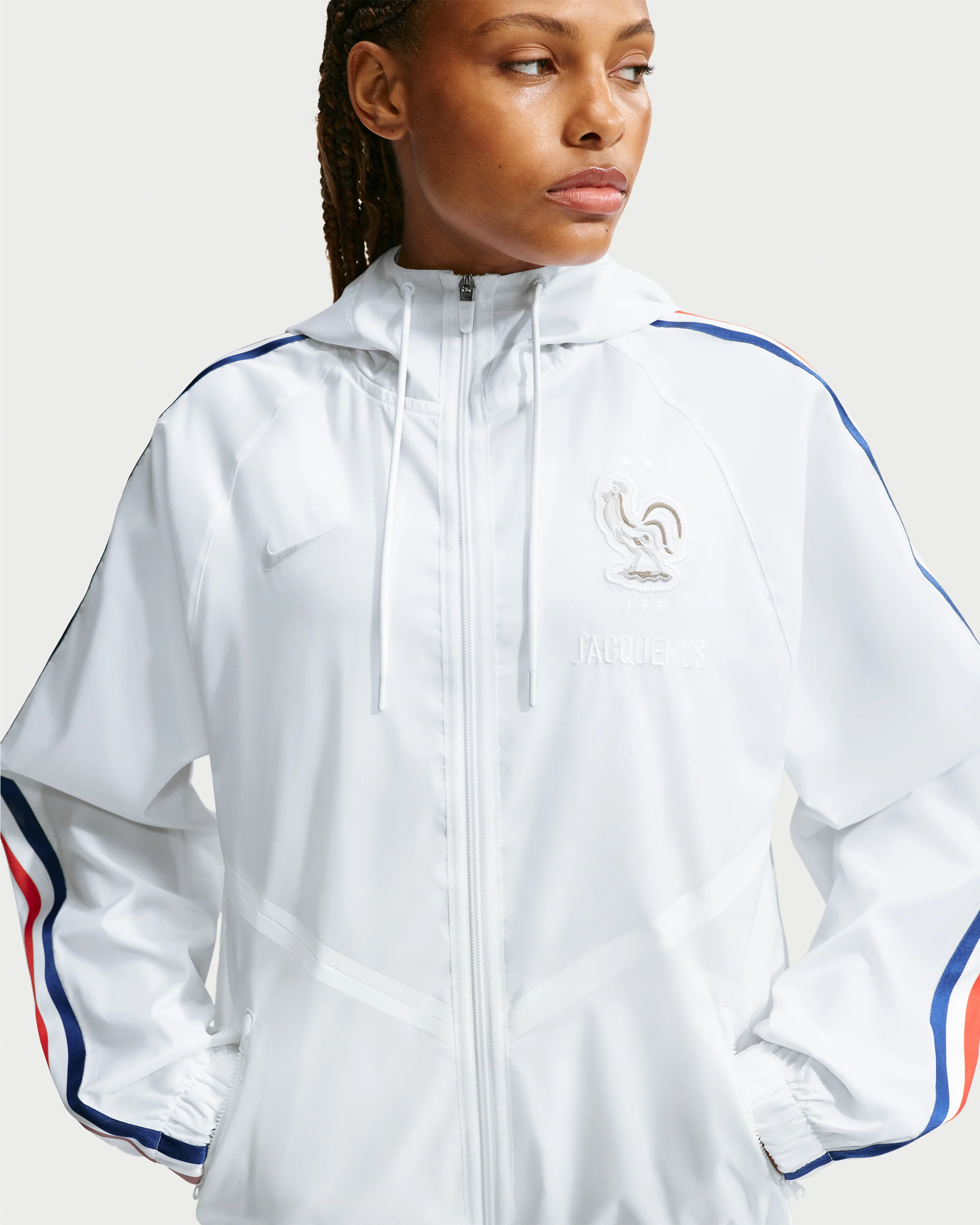 NIKE X JACQUEMUS FR ANTHEM JACKET - WHITE - Image 3