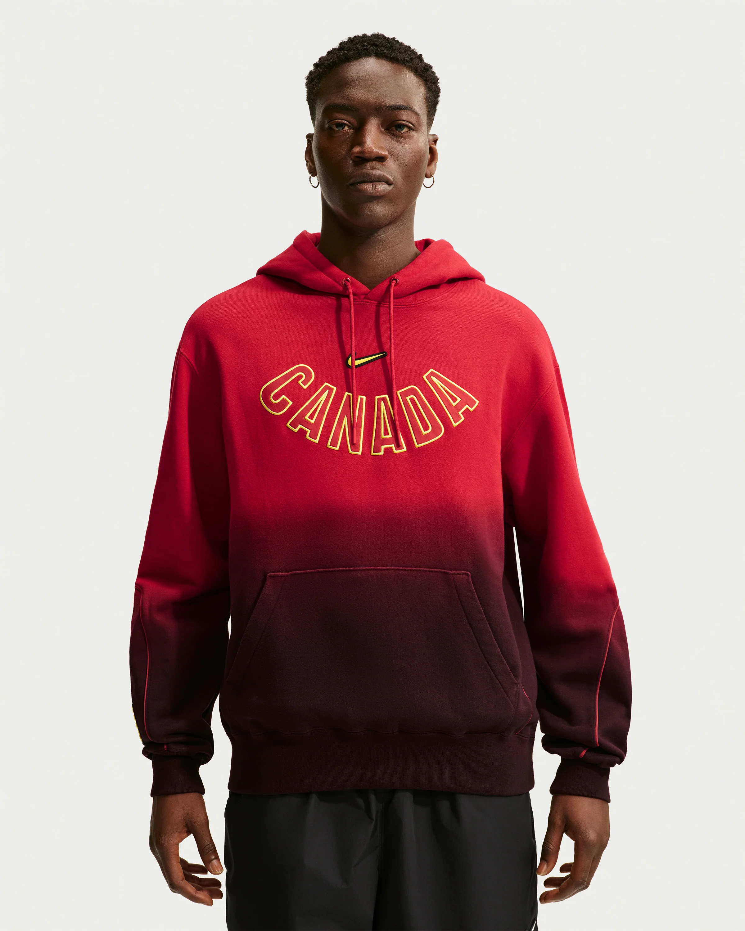 NIKE X NOCTA CA HOODIE - GYM RED/BLACK