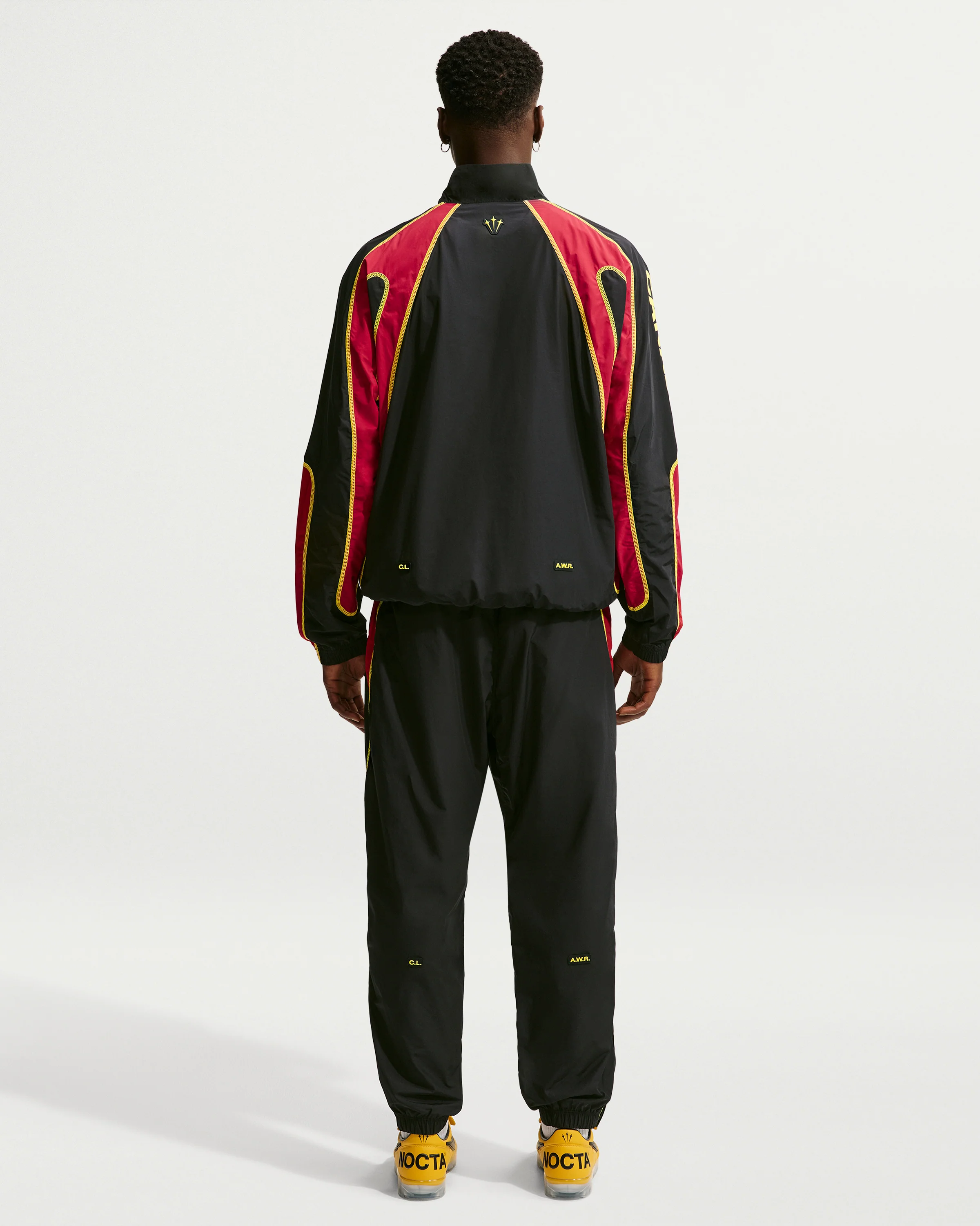 NIKE X NOCTA CA TRACK PANT - BLACK/ GYM RED - Image 6