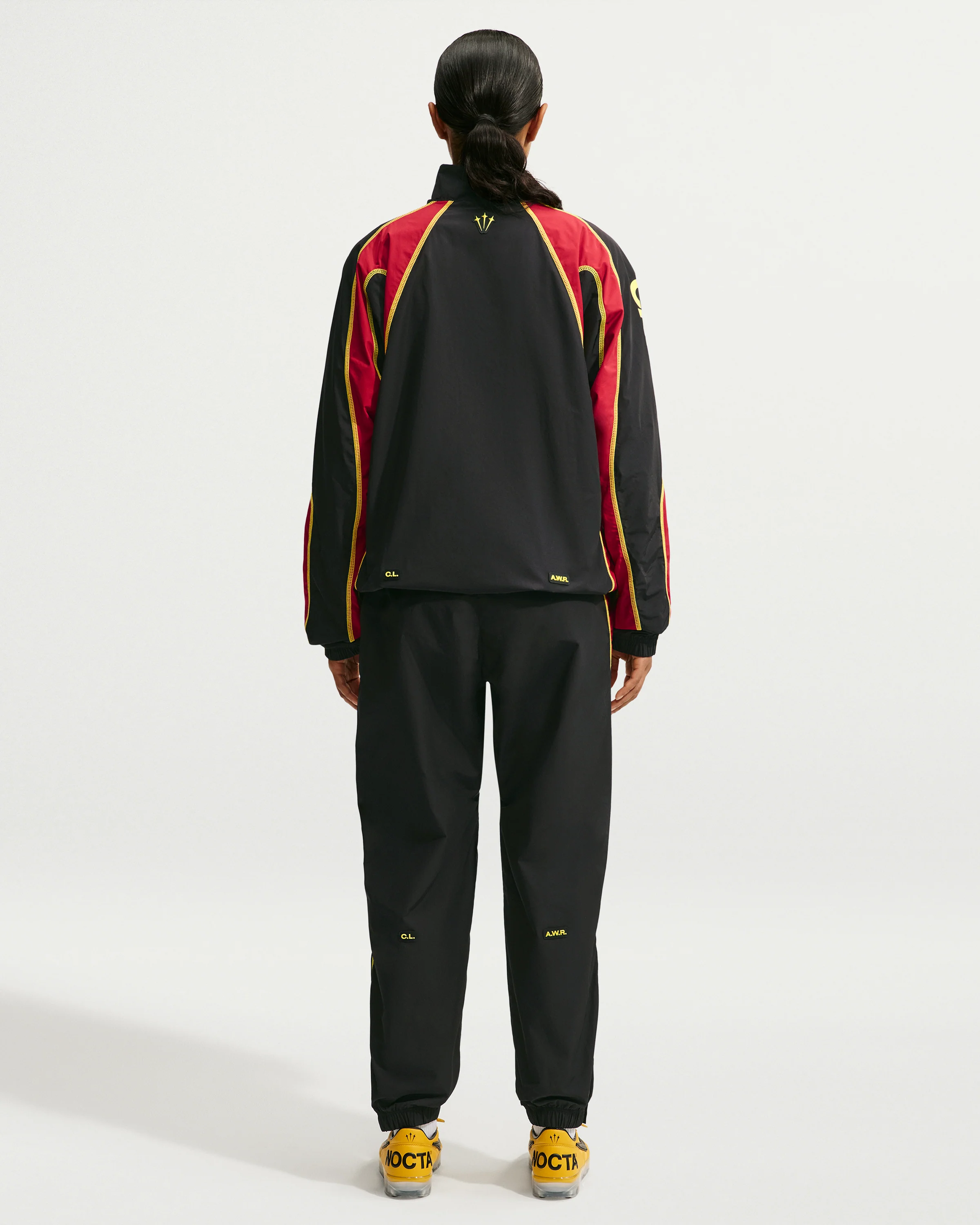 NIKE X NOCTA CA TRACK PANT - BLACK/ GYM RED - Image 7