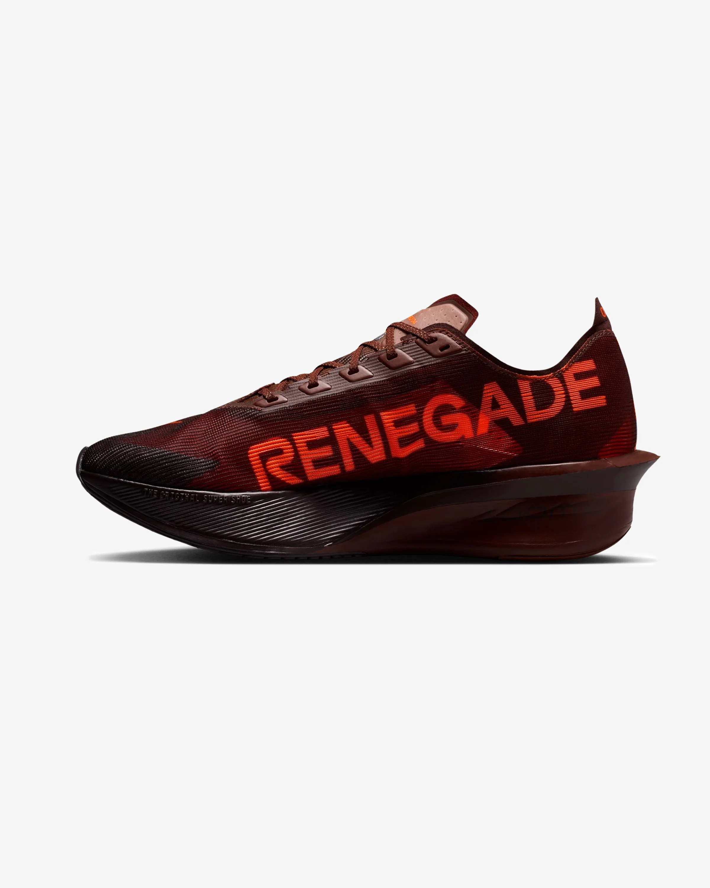 NIKE X RENEGADE VAPORFLY 4 - BRWNBASALT/ HYPERCRIMSON - Image 3