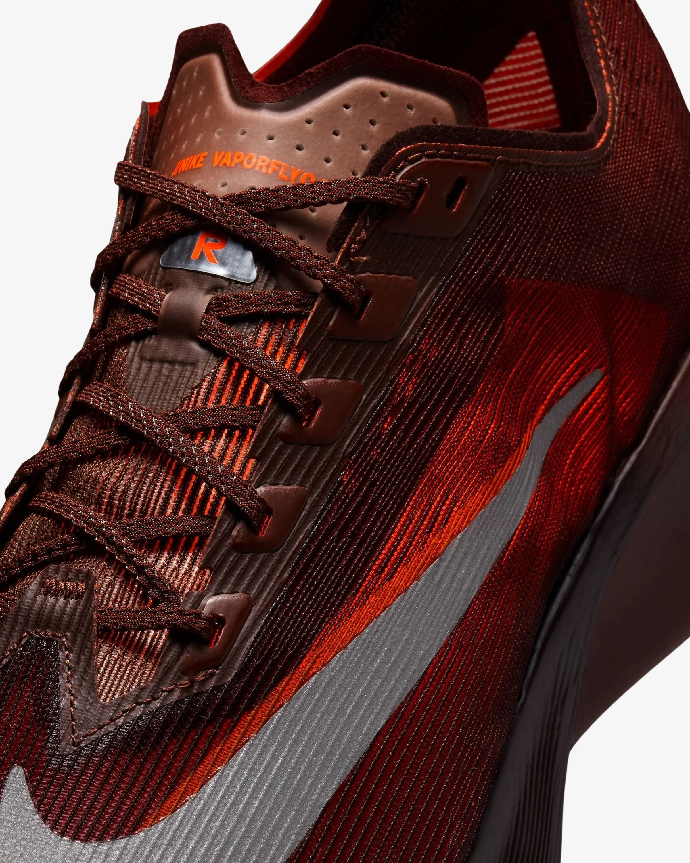 NIKE X RENEGADE VAPORFLY 4 - BRWNBASALT/ HYPERCRIMSON - Image 9