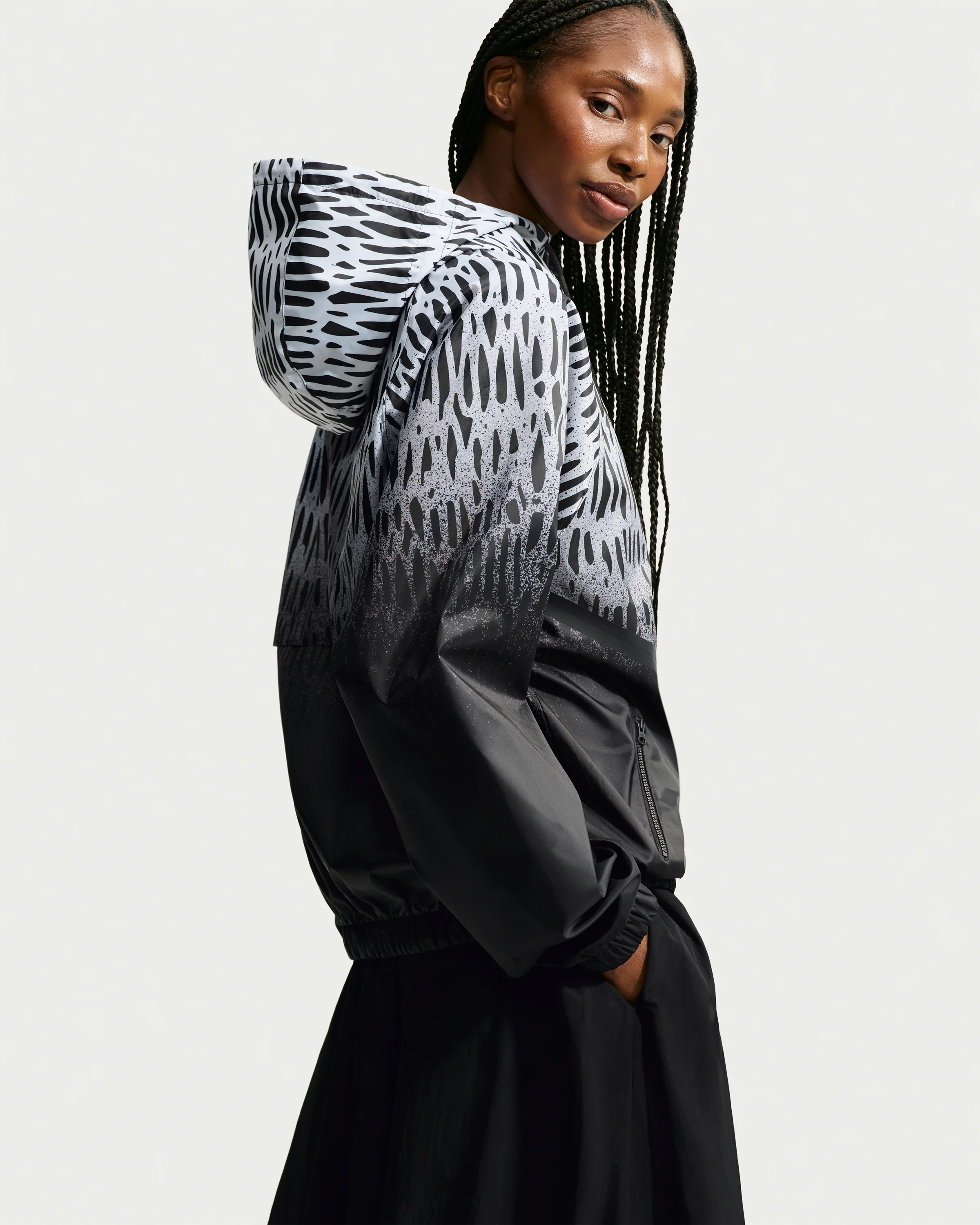 NIKE X SLAWN NG ANTHEM JACKET - BLACK/ WHITE - Image 4