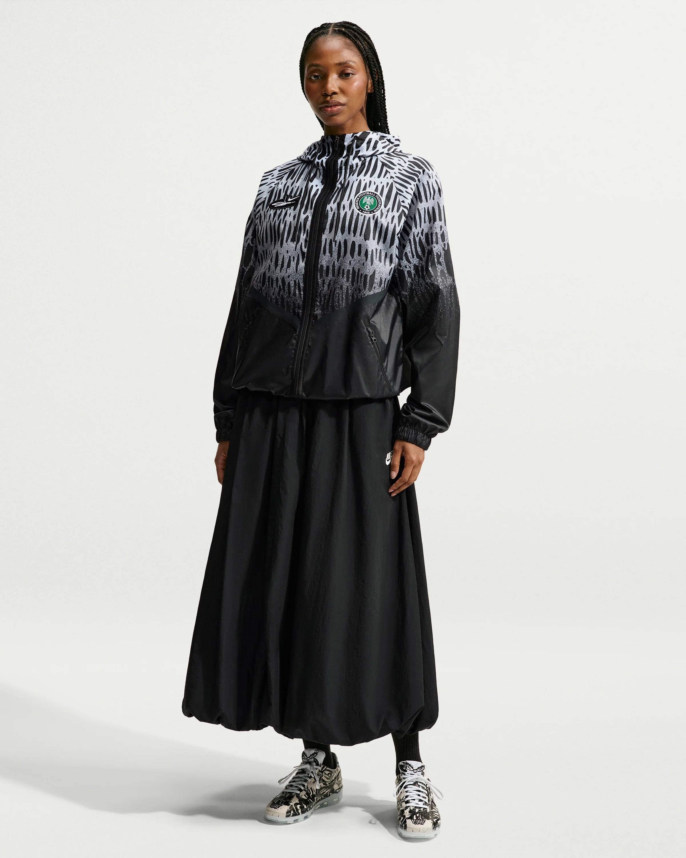 NIKE X SLAWN NG ANTHEM JACKET - BLACK/ WHITE - Image 7
