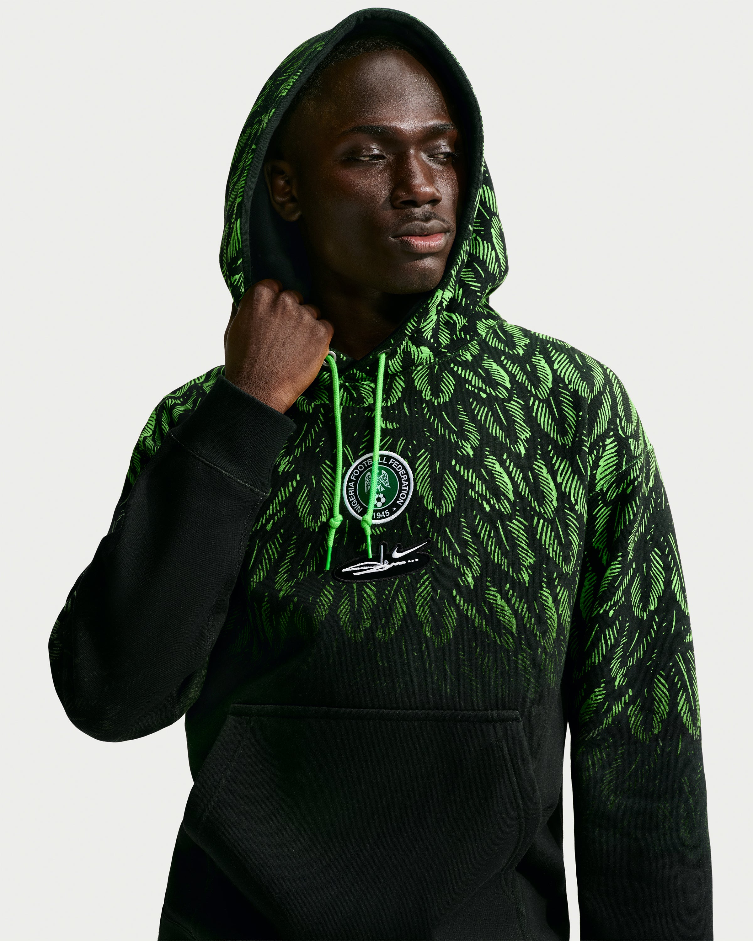 NIKE X SLAWN NG HOODIE - BLACK/ POISON GREEN