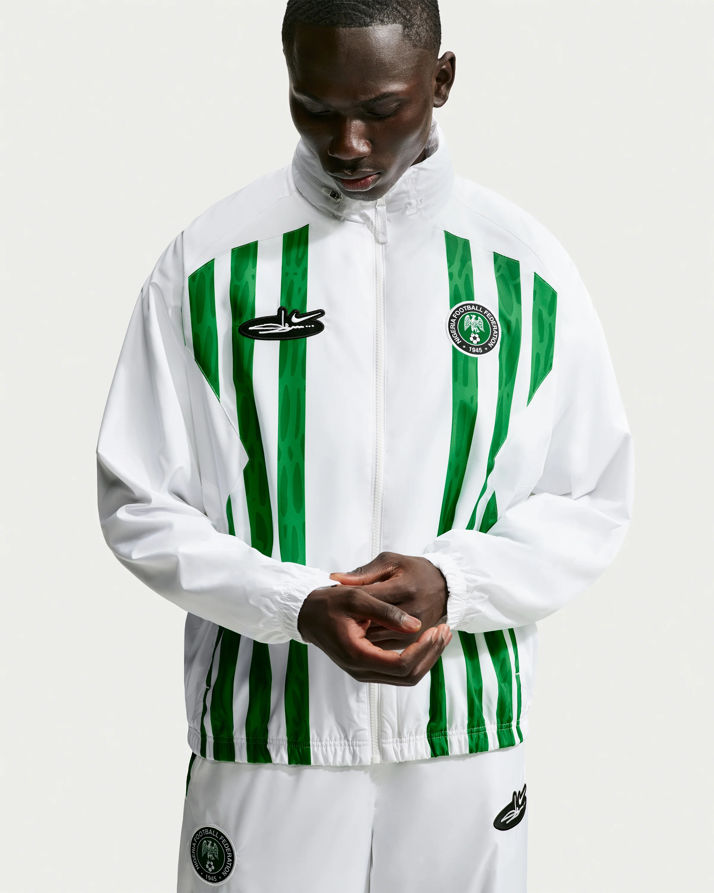 NIKE X SLAWN NG TRACK JACKET - WHITE/ BLACK