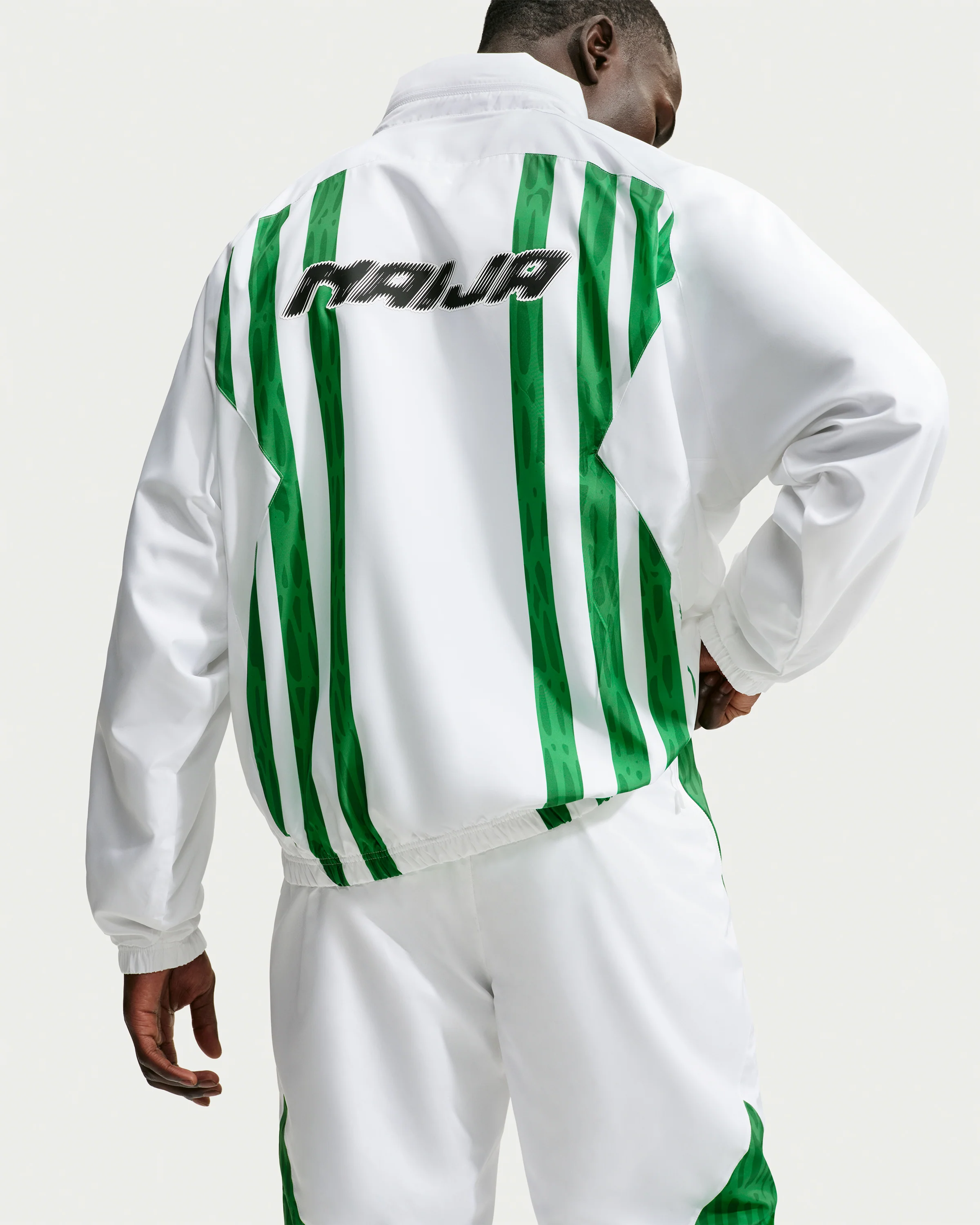NIKE X SLAWN NG TRACK JACKET - WHITE/ BLACK - Image 2