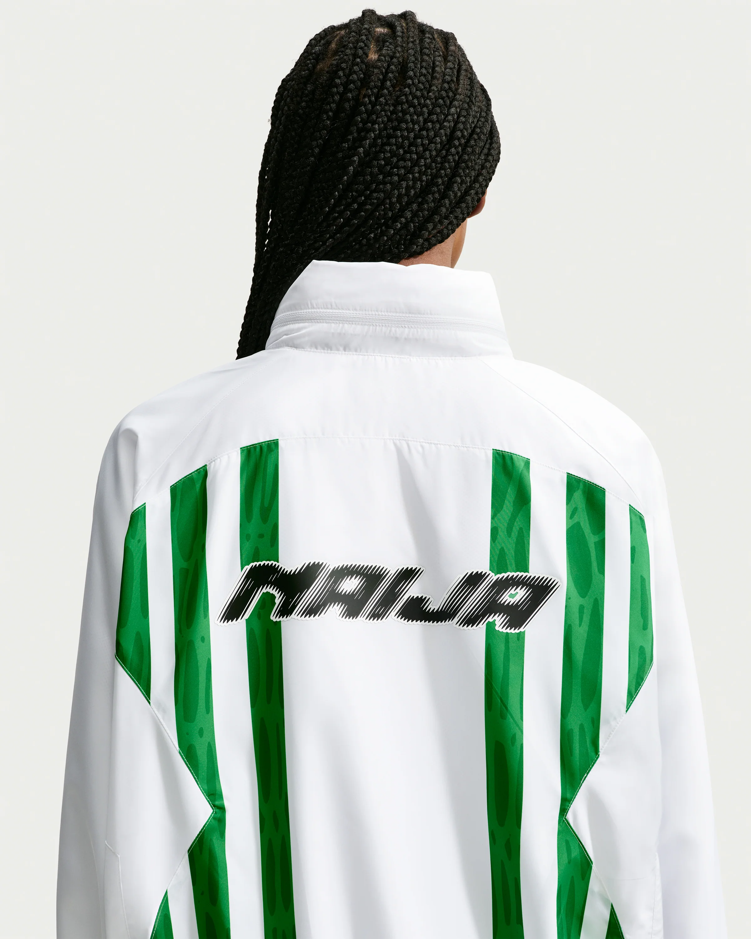 NIKE X SLAWN NG TRACK JACKET - WHITE/ BLACK - Image 4