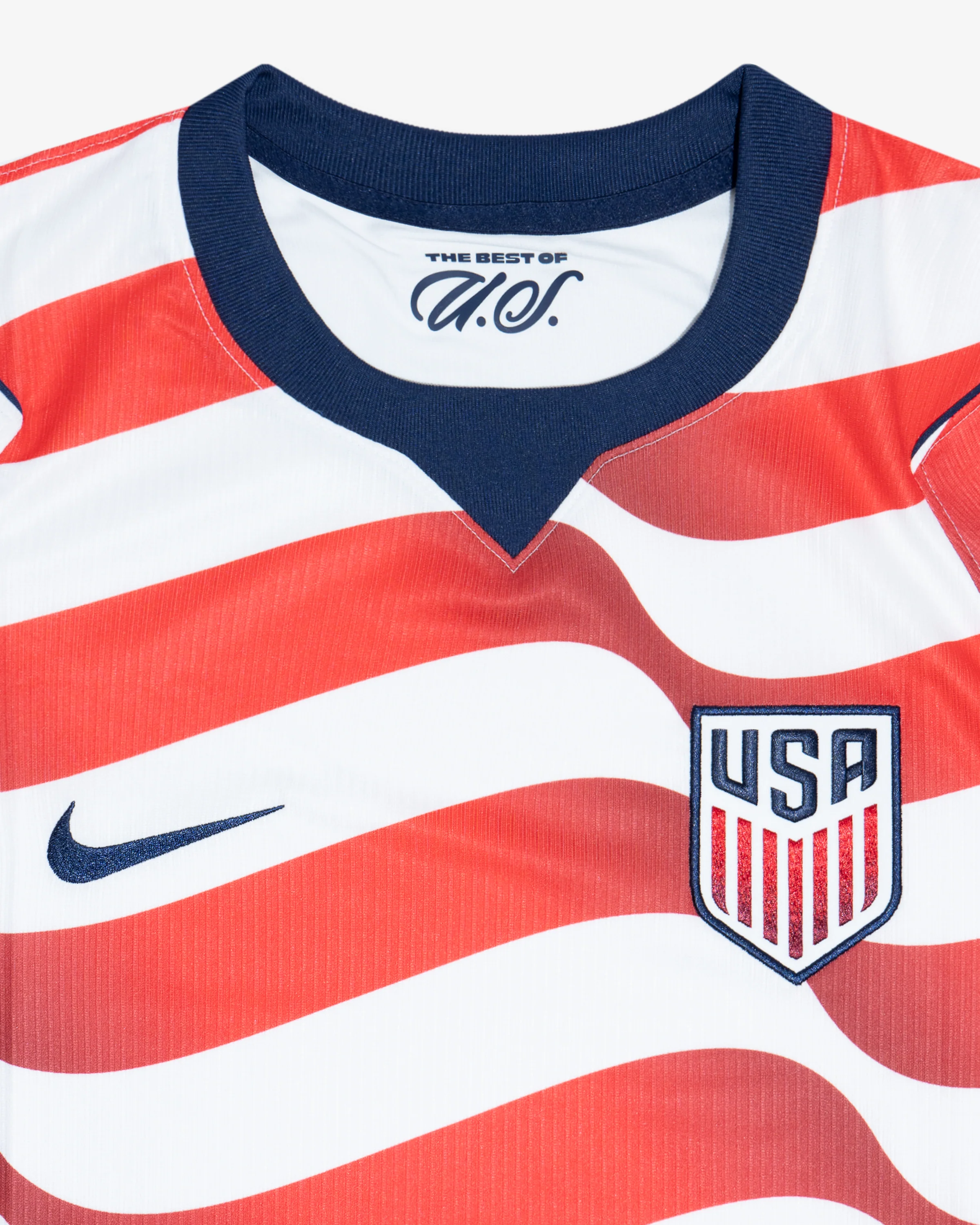 NIKE X USA S/S STADIUM JERSEY - SAIL/MIDNIGHT NAVY - Image 3