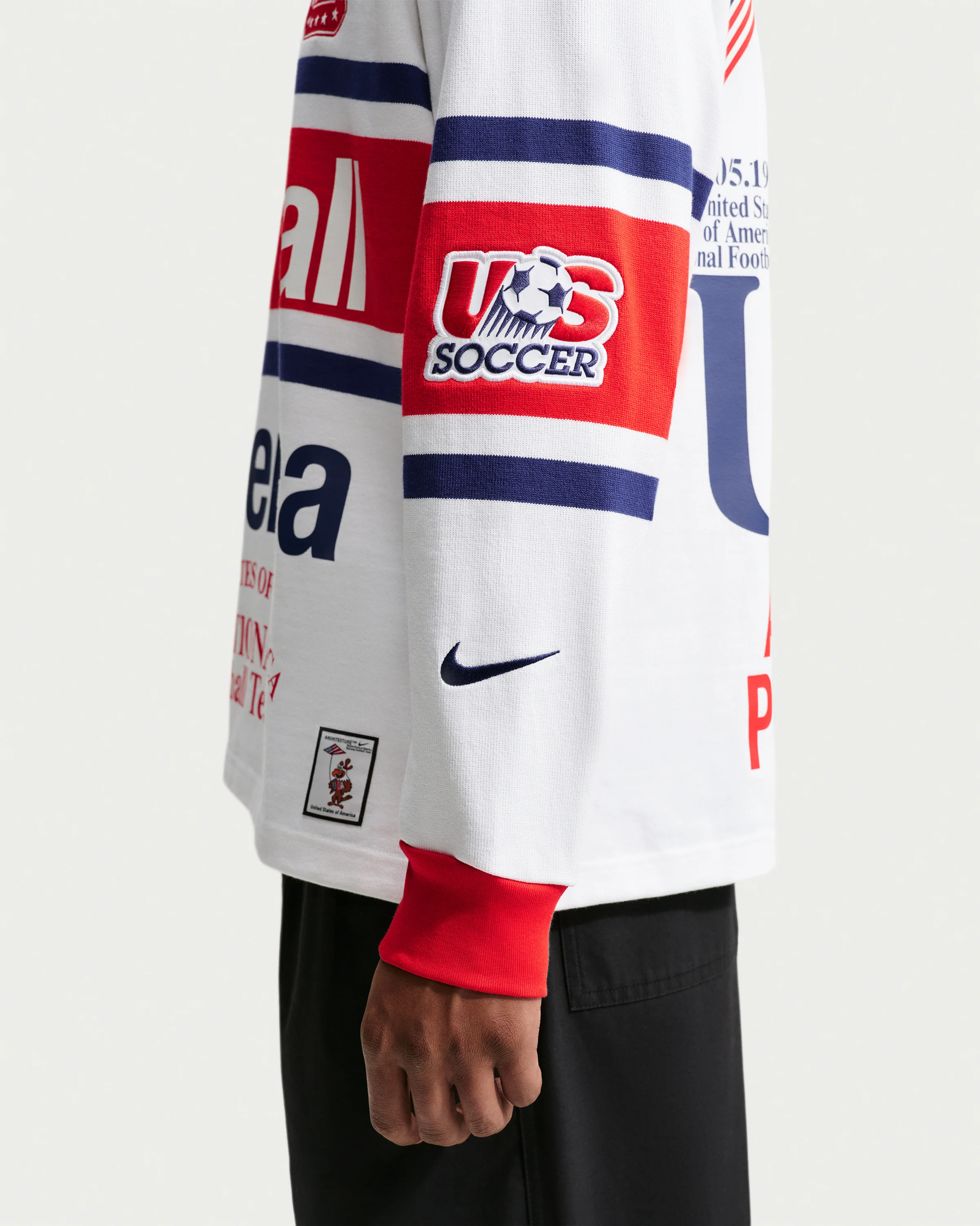 NIKE X VAA USA LS RUGBY TOP - WHITE - Image 5