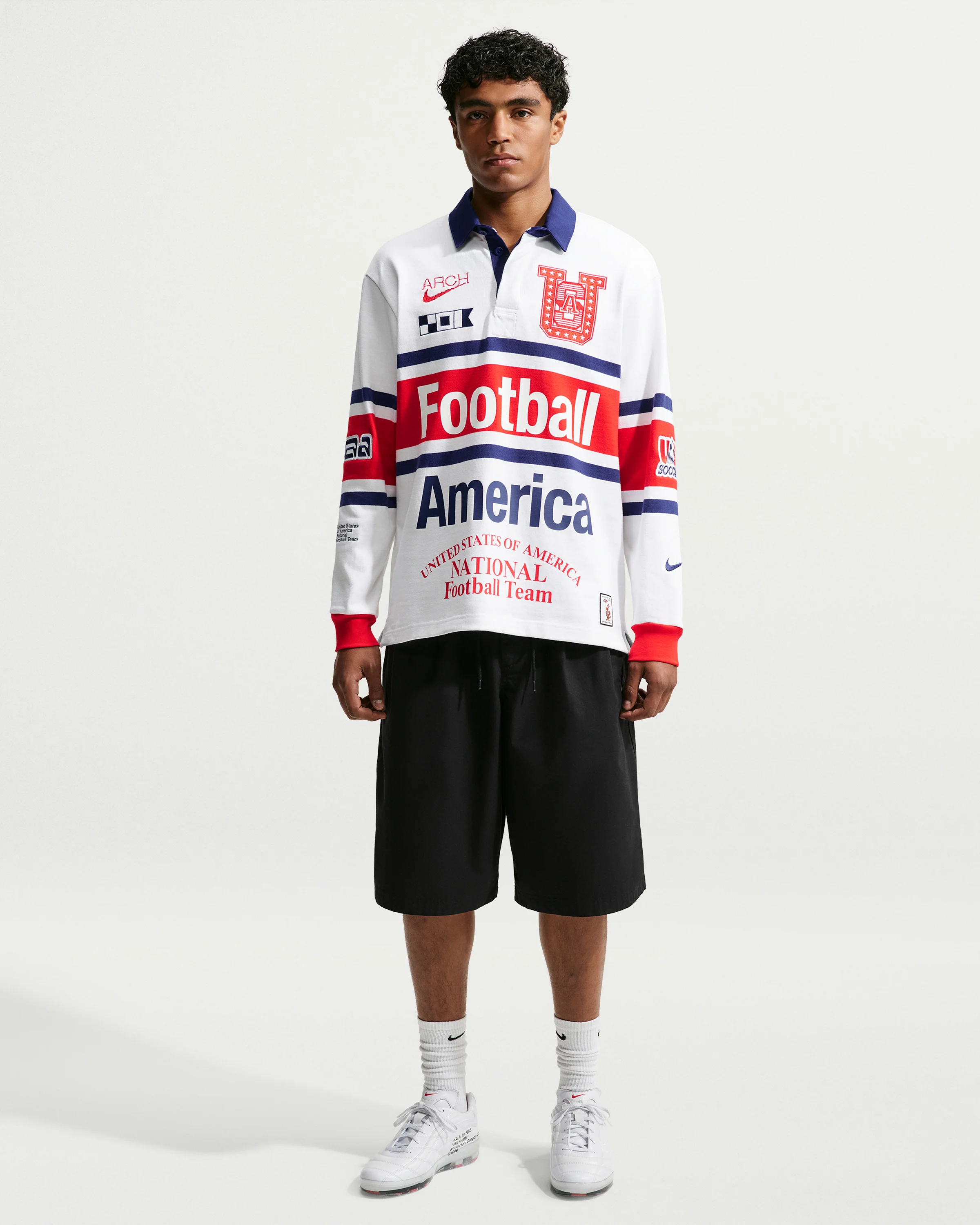 NIKE X VAA USA LS RUGBY TOP - WHITE - Image 9