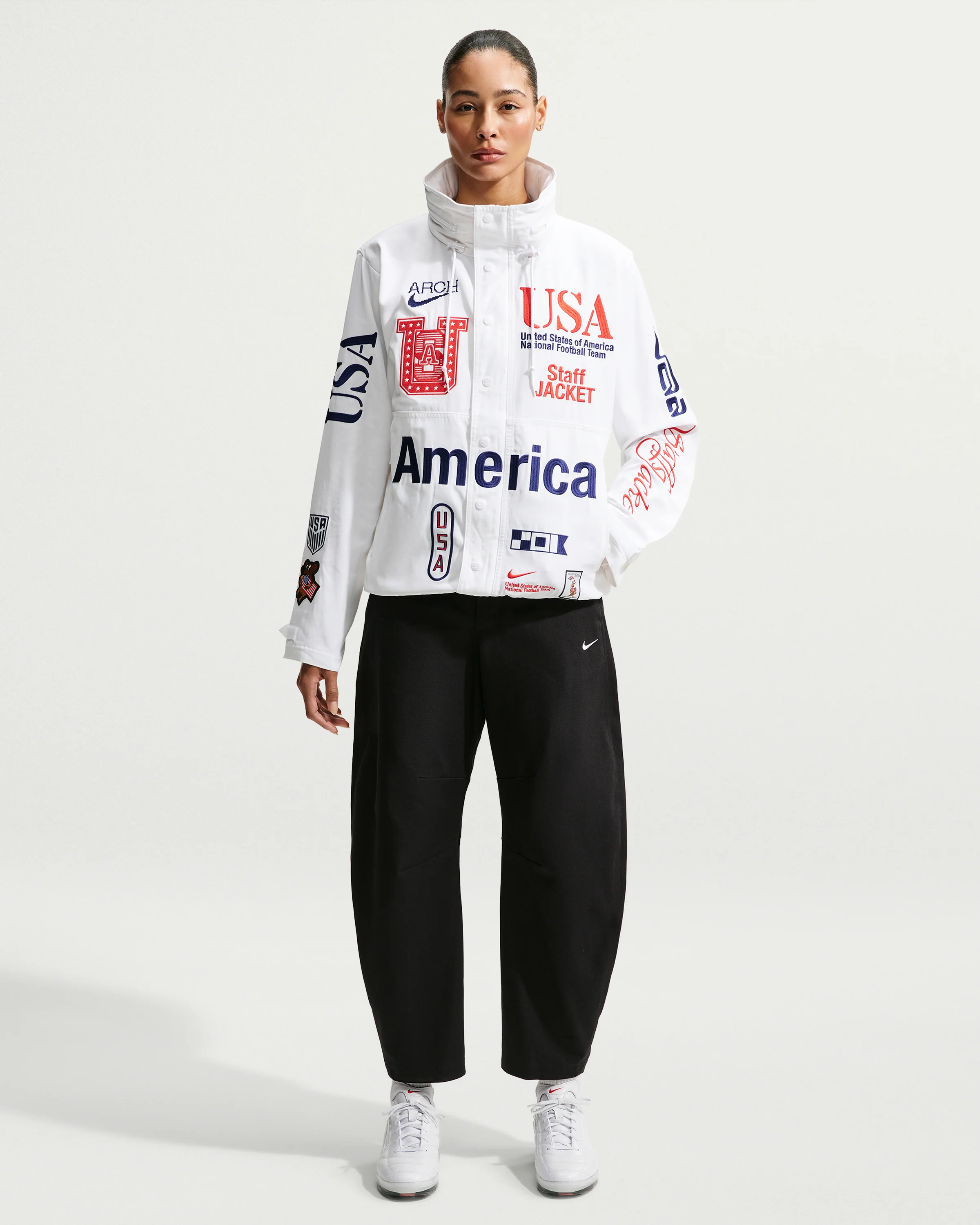 NIKE X VAA USA STAFF JACKET - WHITE - Image 11