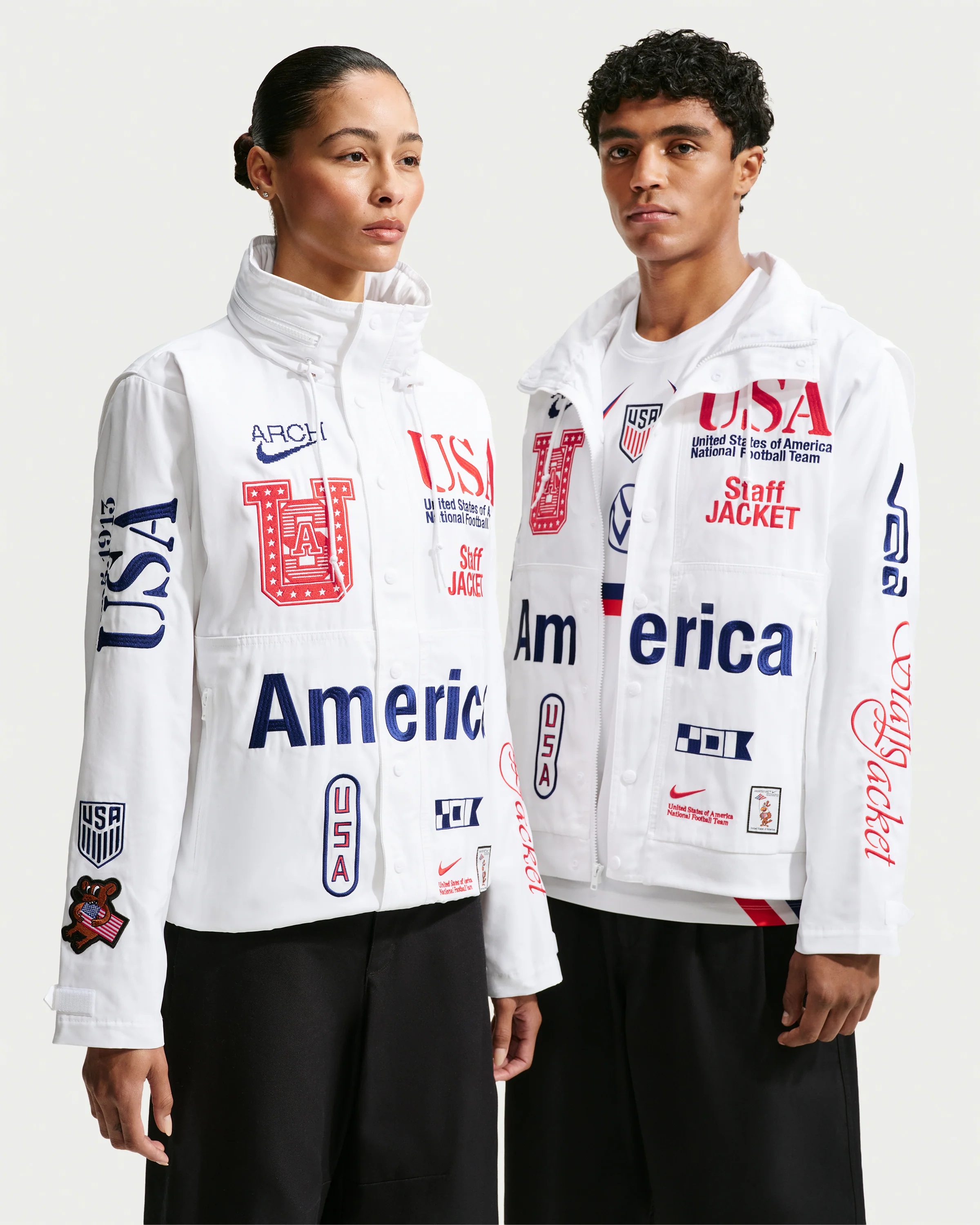 NIKE X VAA USA STAFF JACKET - WHITE - Image 12