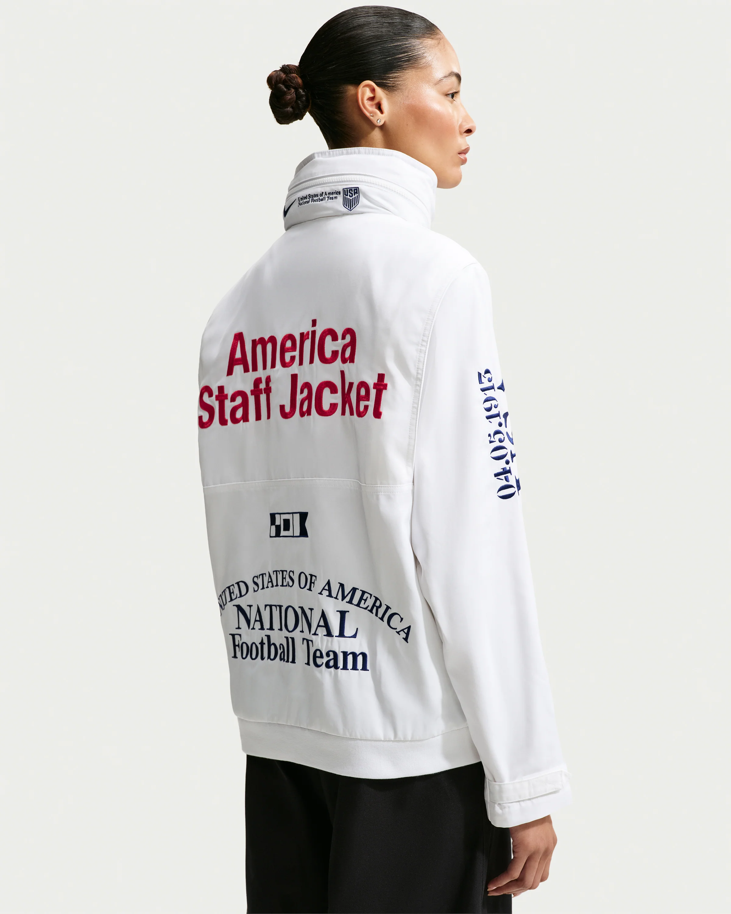 NIKE X VAA USA STAFF JACKET - WHITE - Image 4