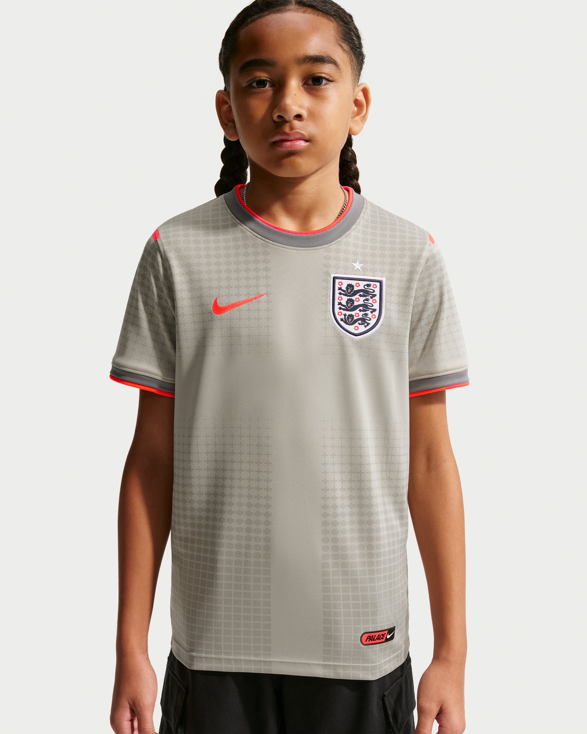 NIKE YOUTH X PALACE ENG PREMATCH JERSEY - PEWTER GREY
