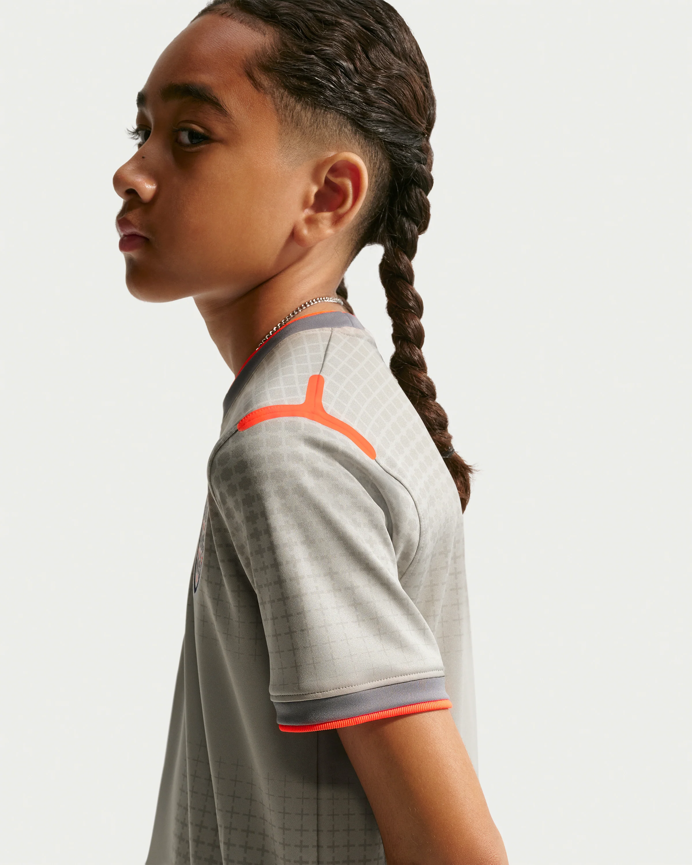NIKE YOUTH X PALACE ENG PREMATCH JERSEY - PEWTER GREY - Image 2