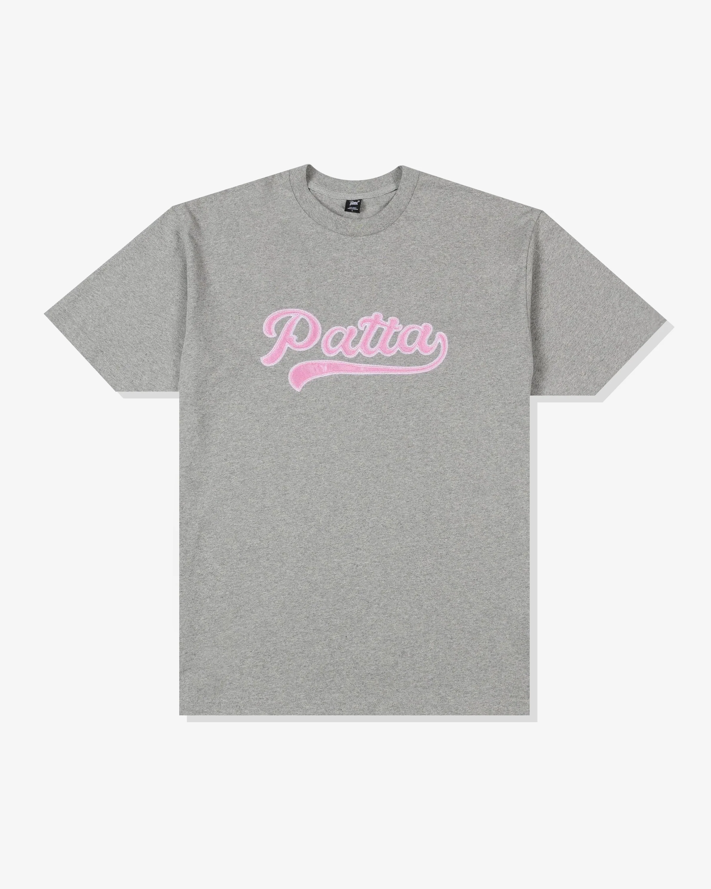 PATTA LOGO TAIL TEE - GREY HEATHER