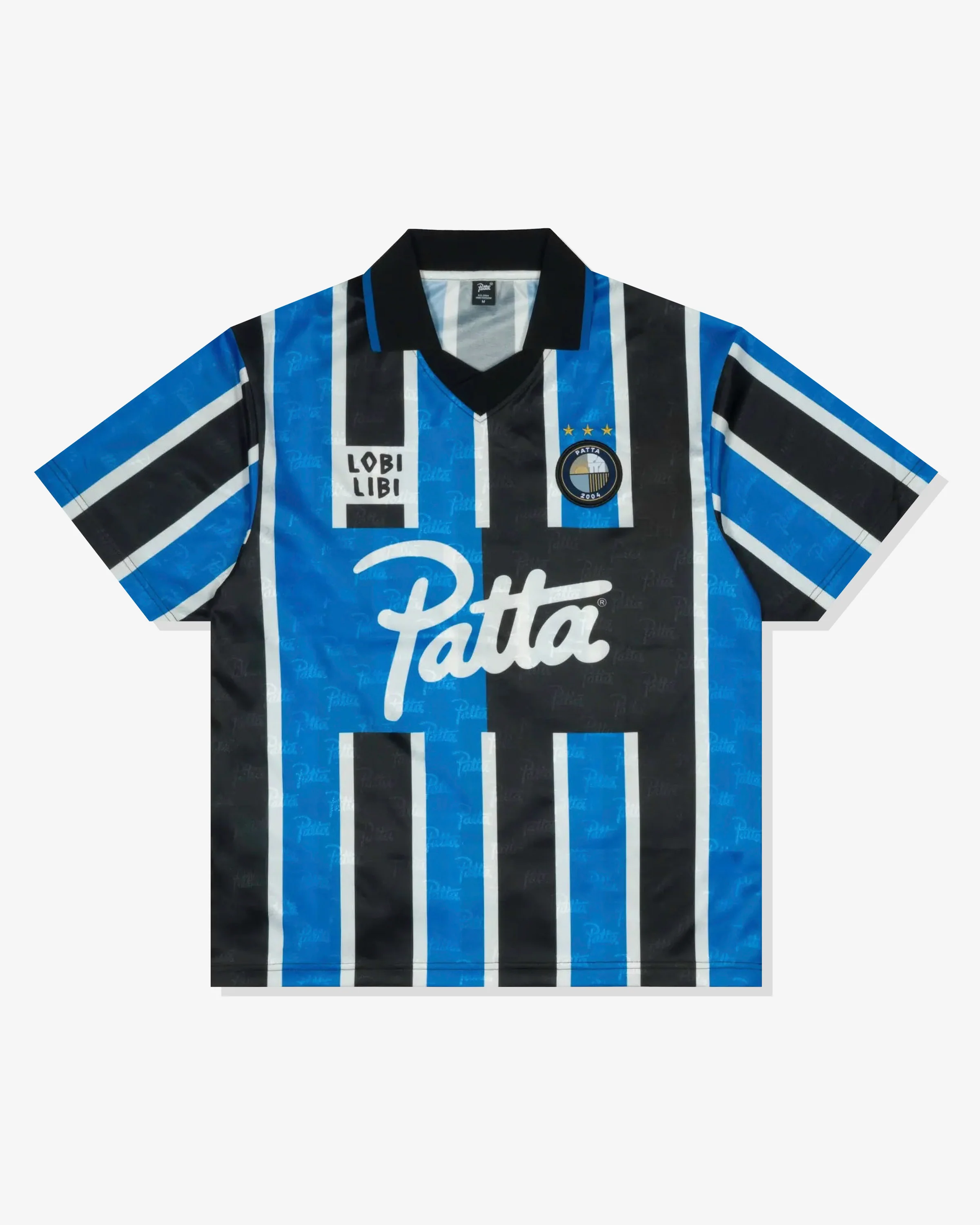 PATTA STRIPE FOOTBALL JERSEY - FRENCH BLUE