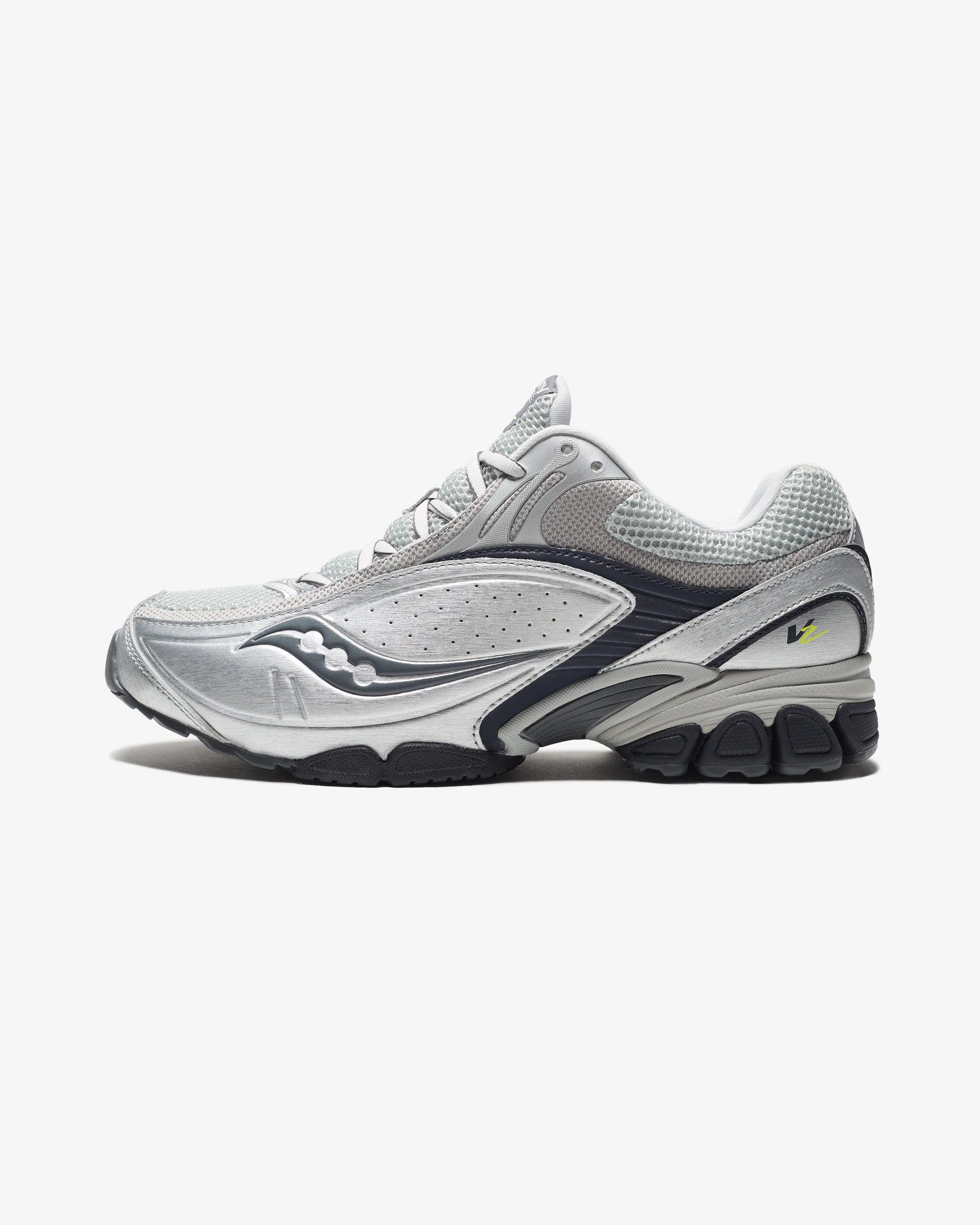 SAUCONY PROGRID V2 - SILVER /NAVY - Image 2