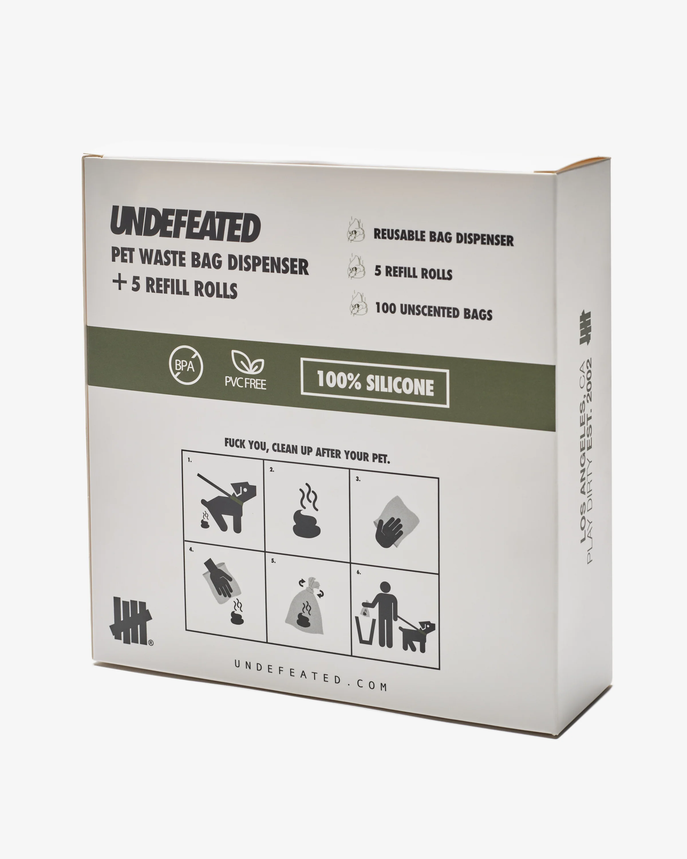 UNDEFEATED DOG BAG DISPENSER SET - OLIVE - Image 8