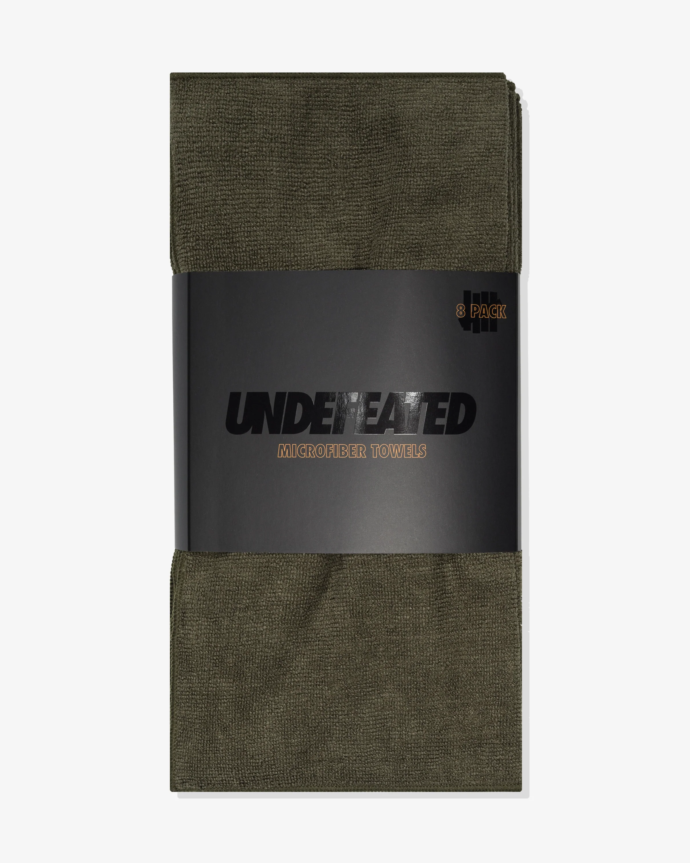 UNDEFEATED MICROFIBER TOWEL, 8-PACK - OLIVE
