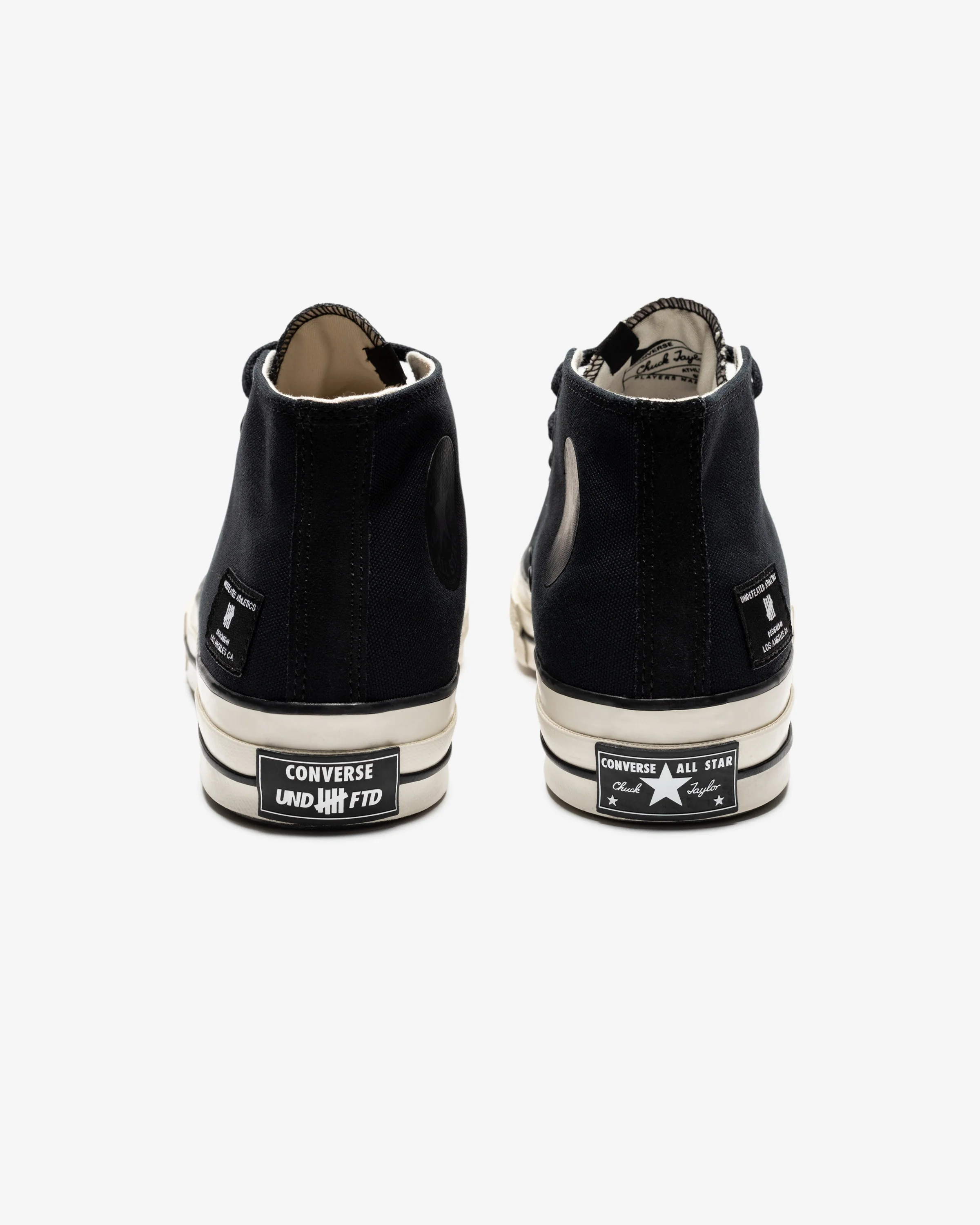 UNDEFEATED X CONVERSE CHUCK 70 MID- BLACK/ NATURALIVORY - Image 3