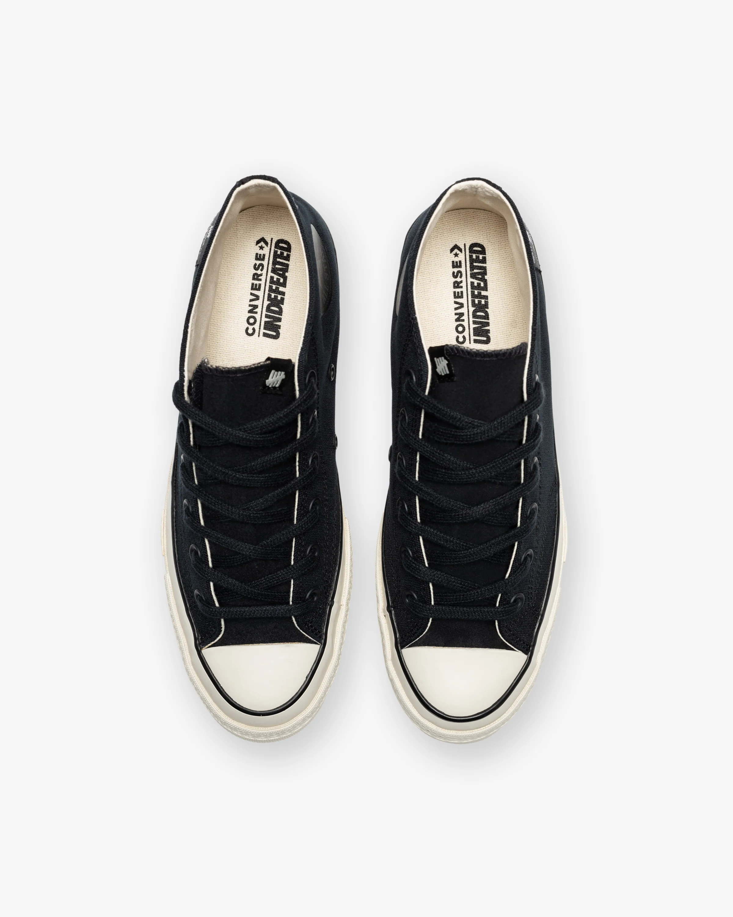 UNDEFEATED X CONVERSE CHUCK 70 MID- BLACK/ NATURALIVORY - Image 4