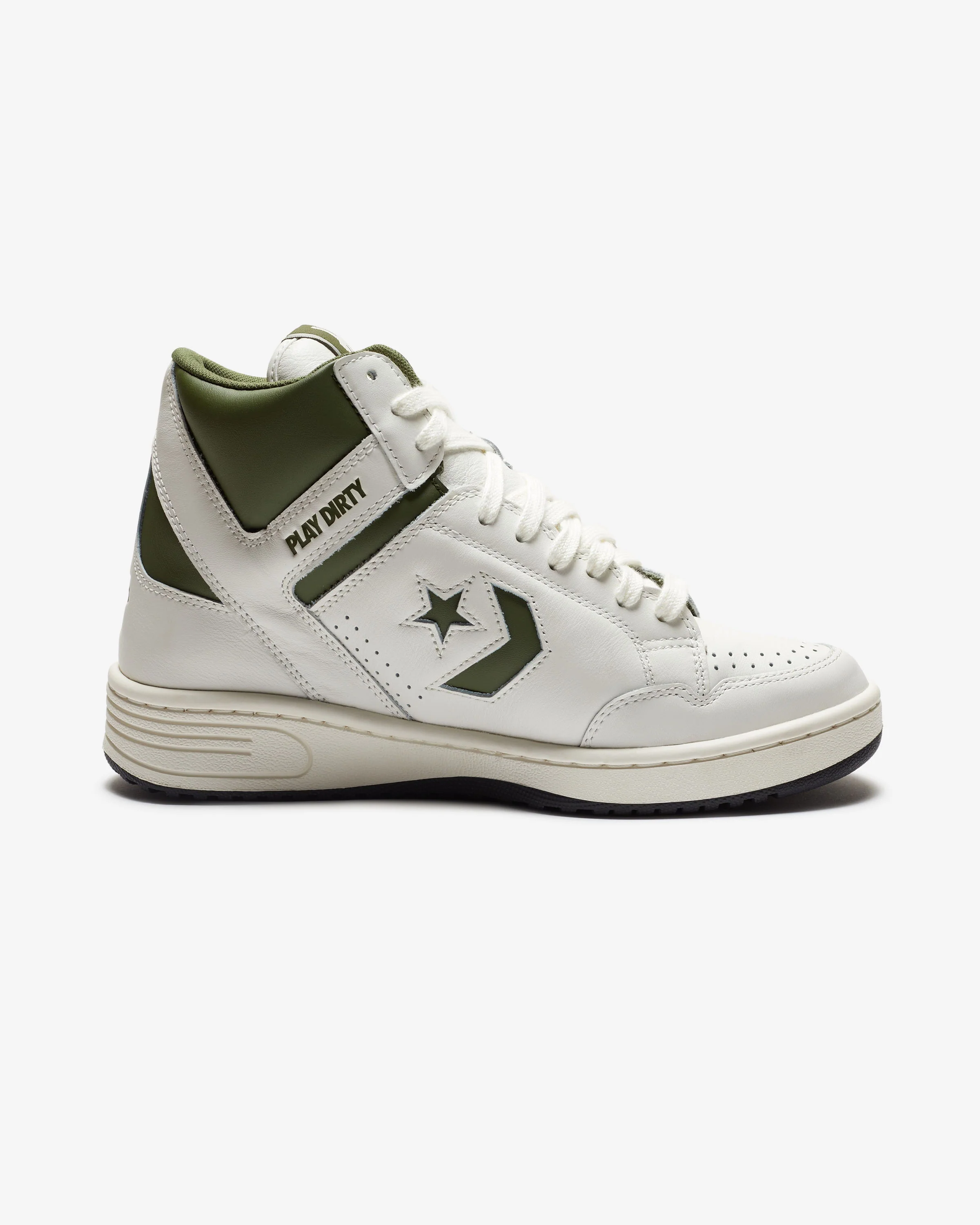 UNDEFEATED X CONVERSE WEAPON MID - VINTAGEWHITE/ CHIVE - Image 3