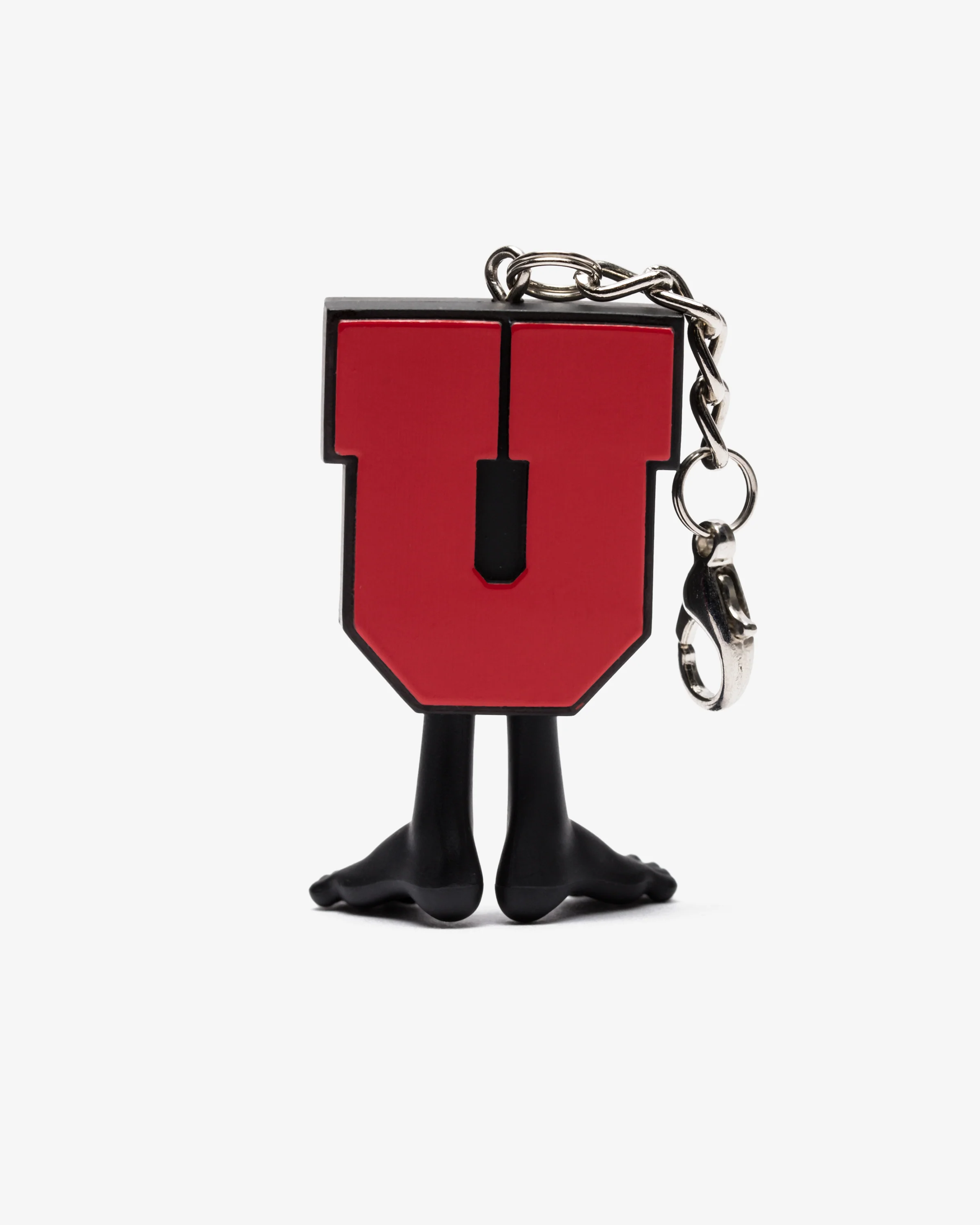 UNDEFEATED X MEDICOM UMAN KEYCHAIN - BLACK/RED - Image 2