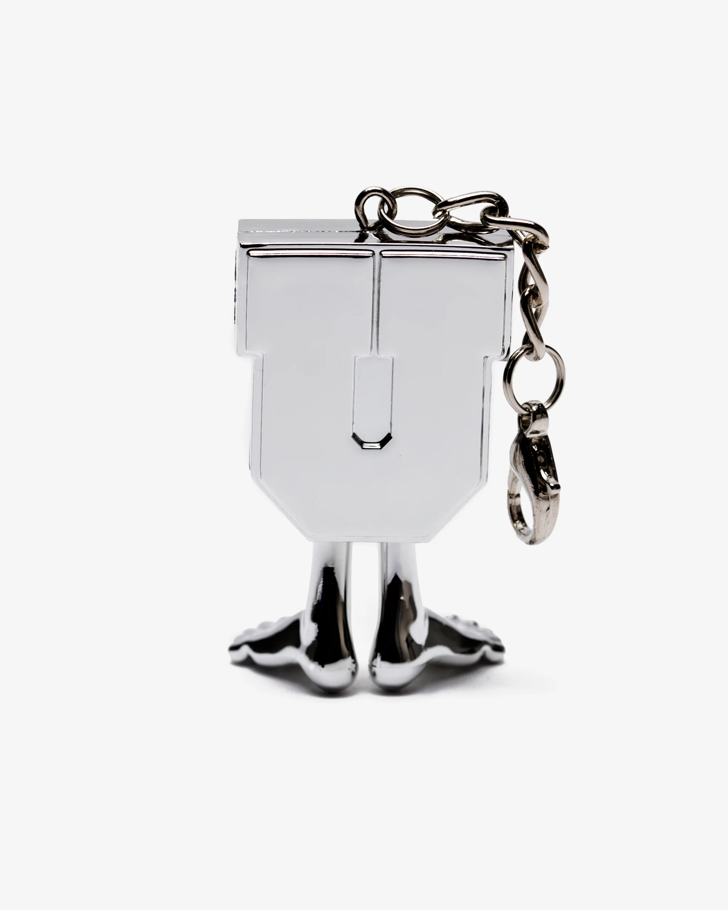 UNDEFEATED X MEDICOM UMAN KEYCHAIN - CHROME - Image 2