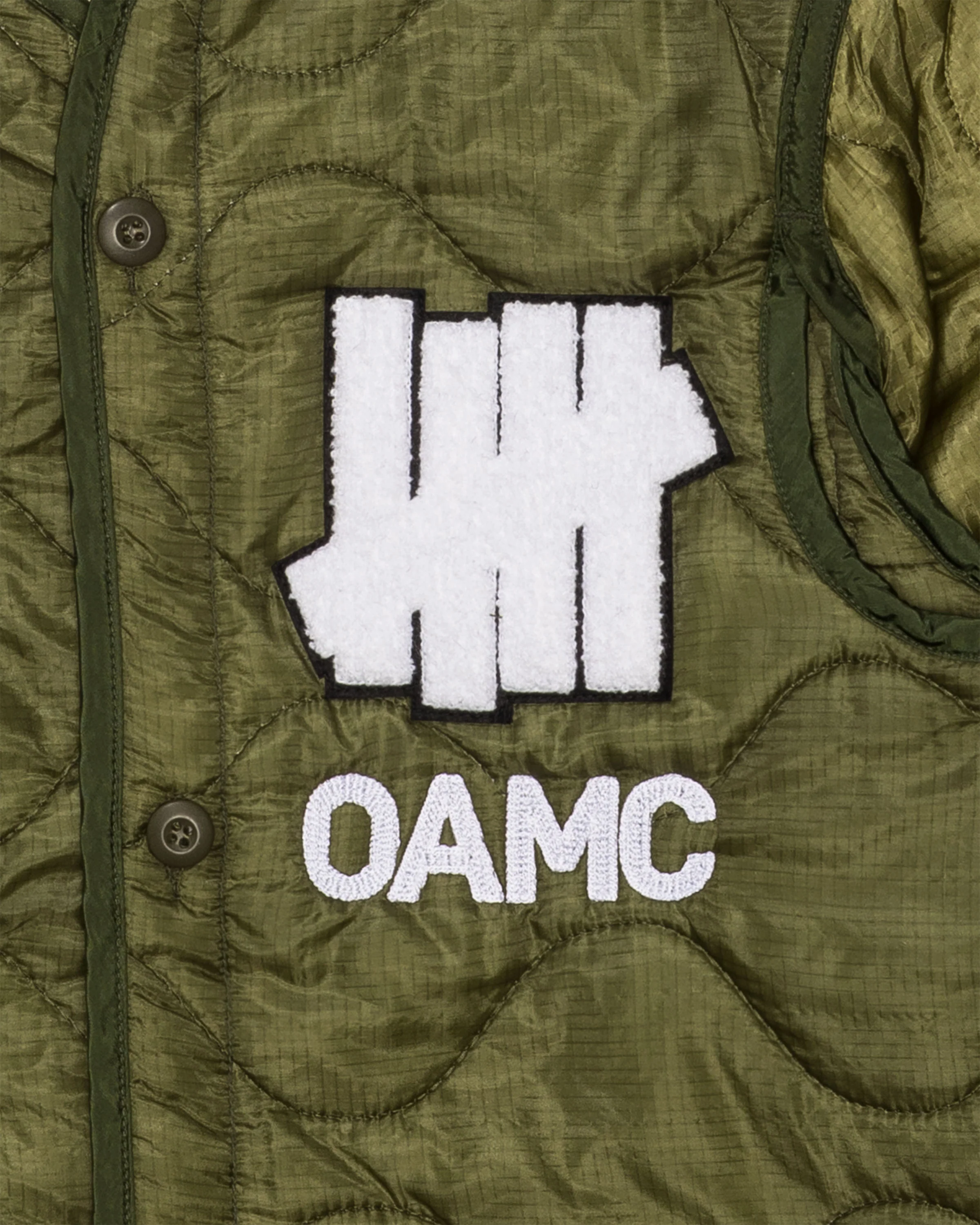 UNDEFEATED X OAMC PEACEMAKER LINER JACKET - OLIVE - Image 3